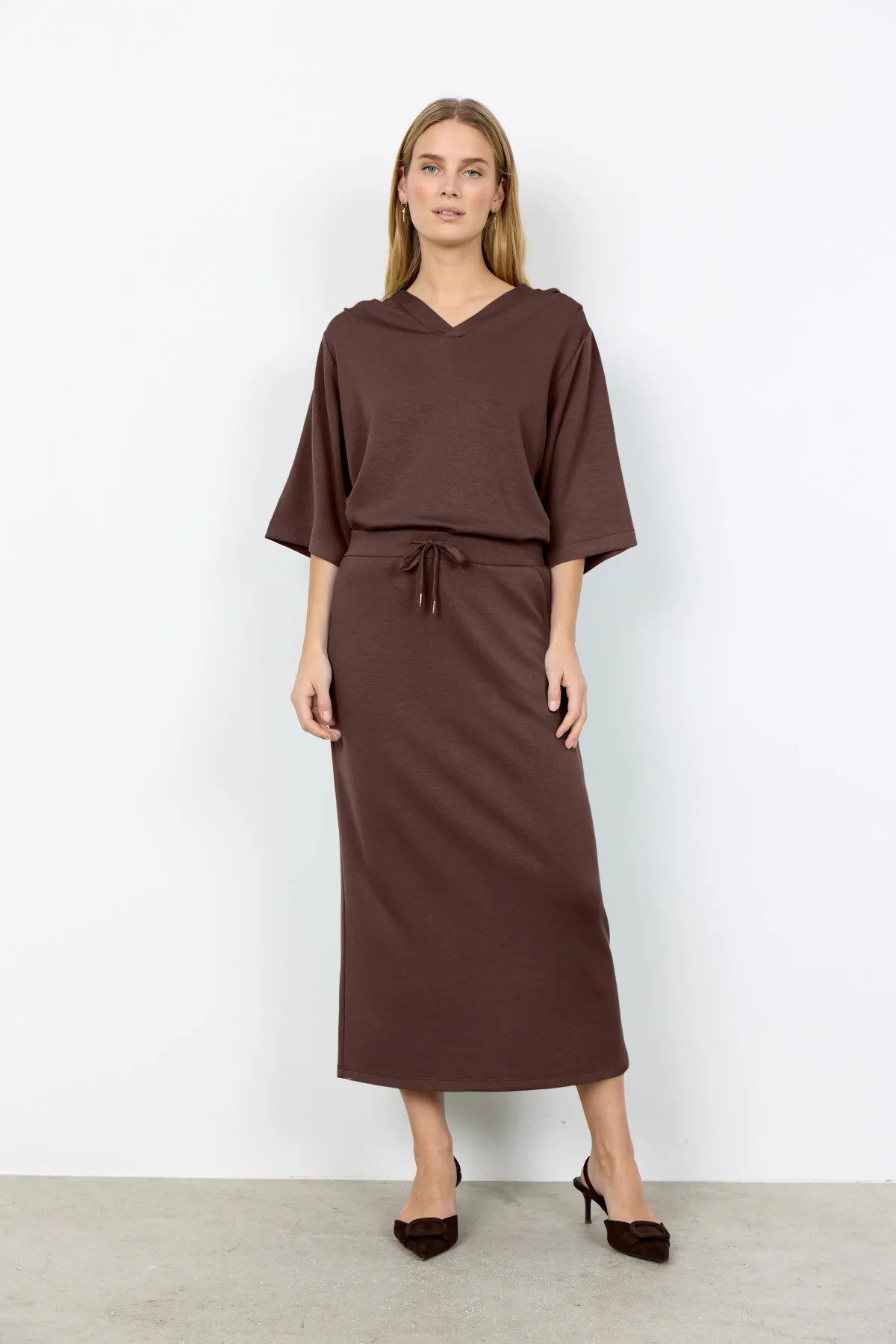 soyaconcept Midirock SC-BANU 295 - Rock unifarben Damen - Schlauchrock - Bleistiftrock