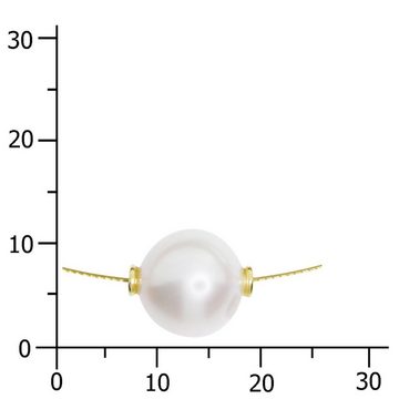 OSTSEE-SCHMUCK Perlenkette - Edda - Silber 925/000, vergoldet - Zuchtperle (1-tlg)