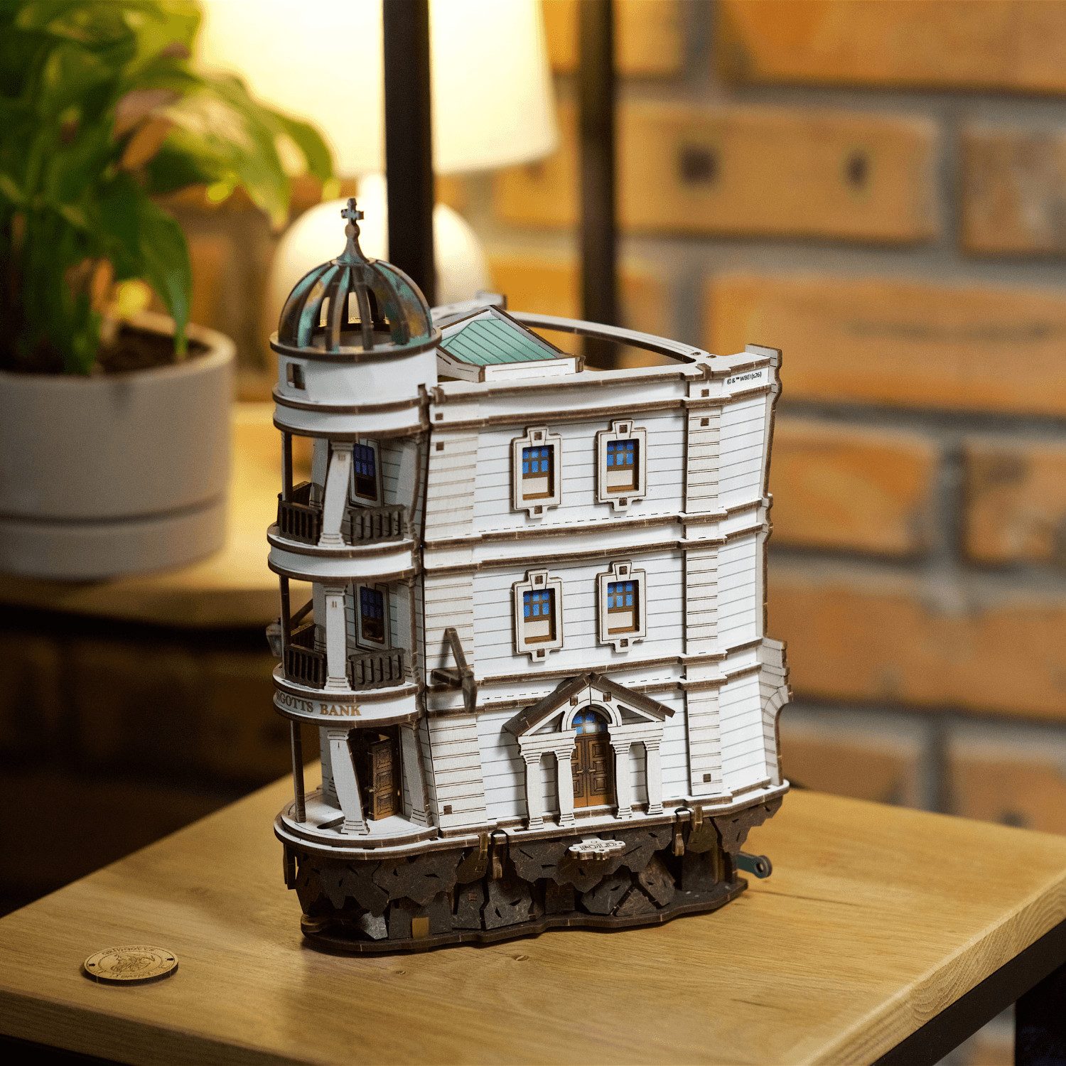 UGEARS Modellbausatz Gringotts Bank Marble Run Harry Potter aus Holz, (1020-tlg)
