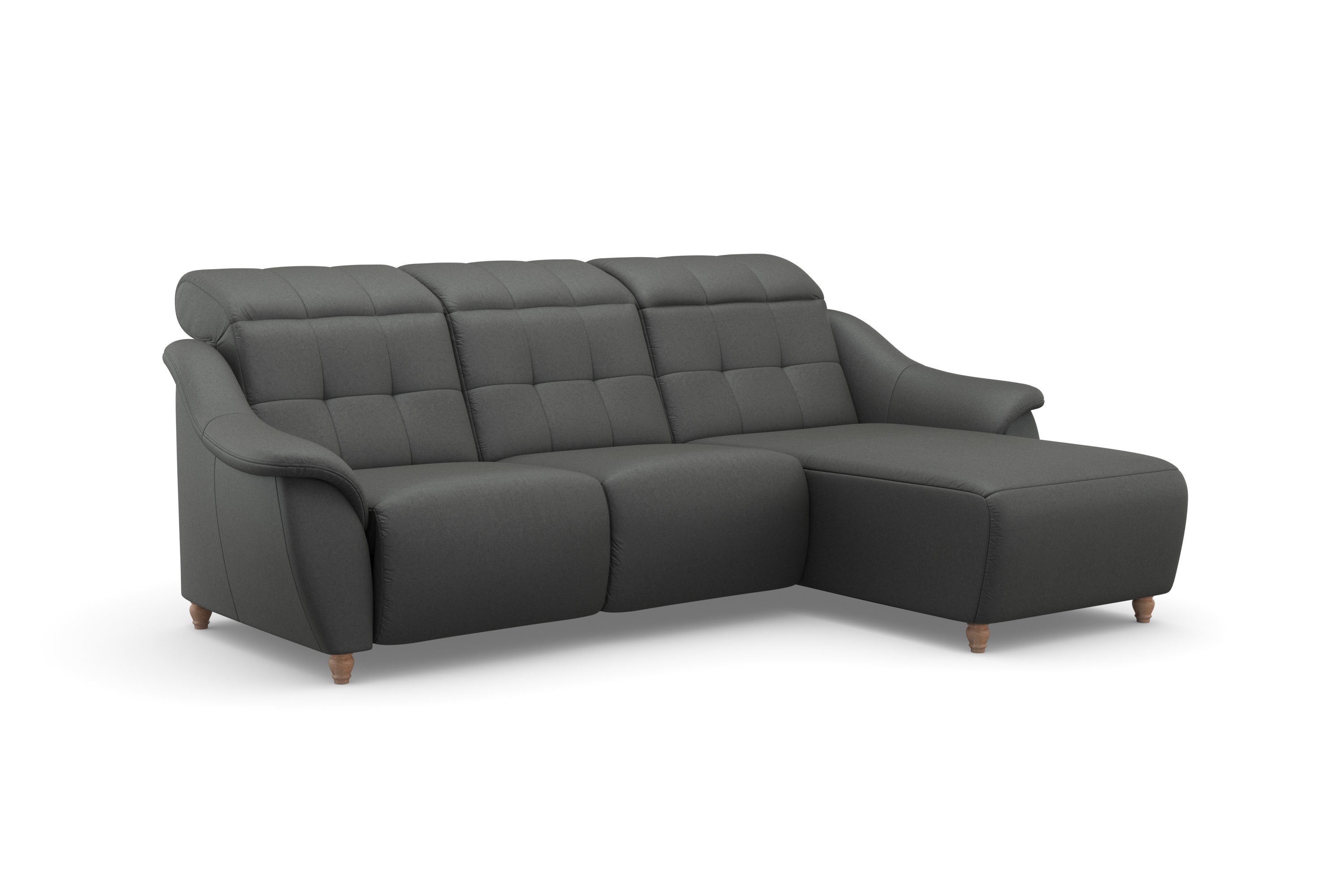 Home affaire Ecksofa Boston L-Form, 2 Teile, Kopfteilverstellung an jeder Sitzfläche, wahlweise Relaxfunktion