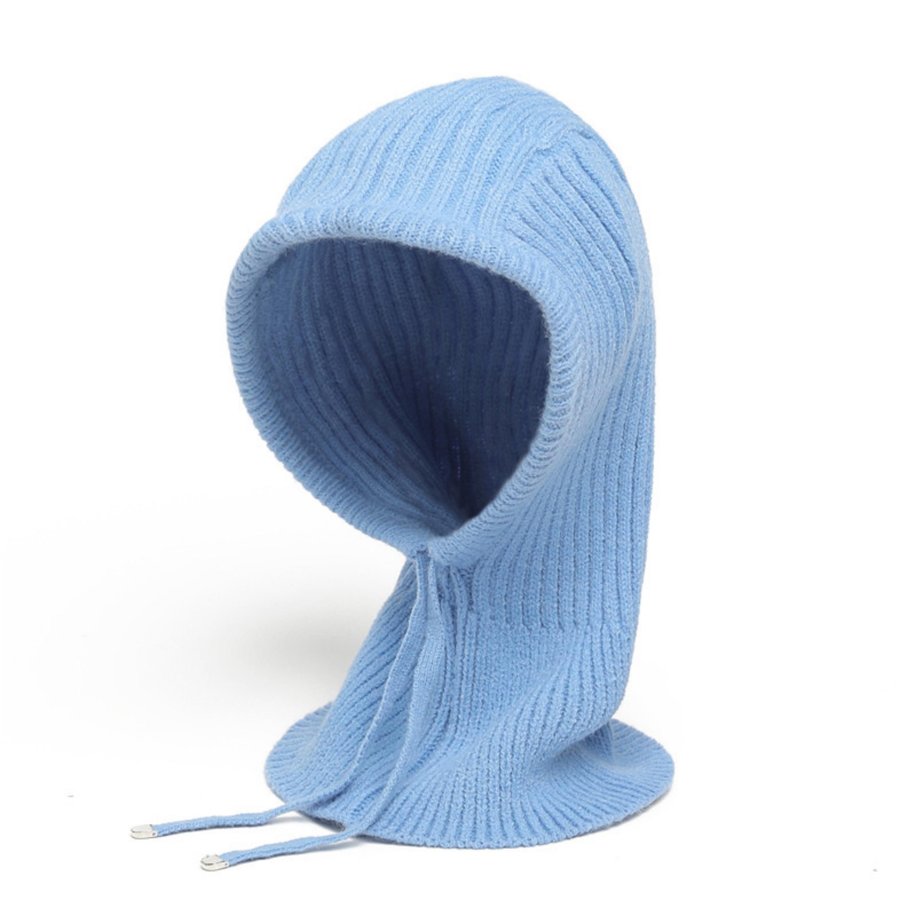 Oemmn Strickmütze Mütze Damen Winter, Strickmützen Warme Kapuzen Schal