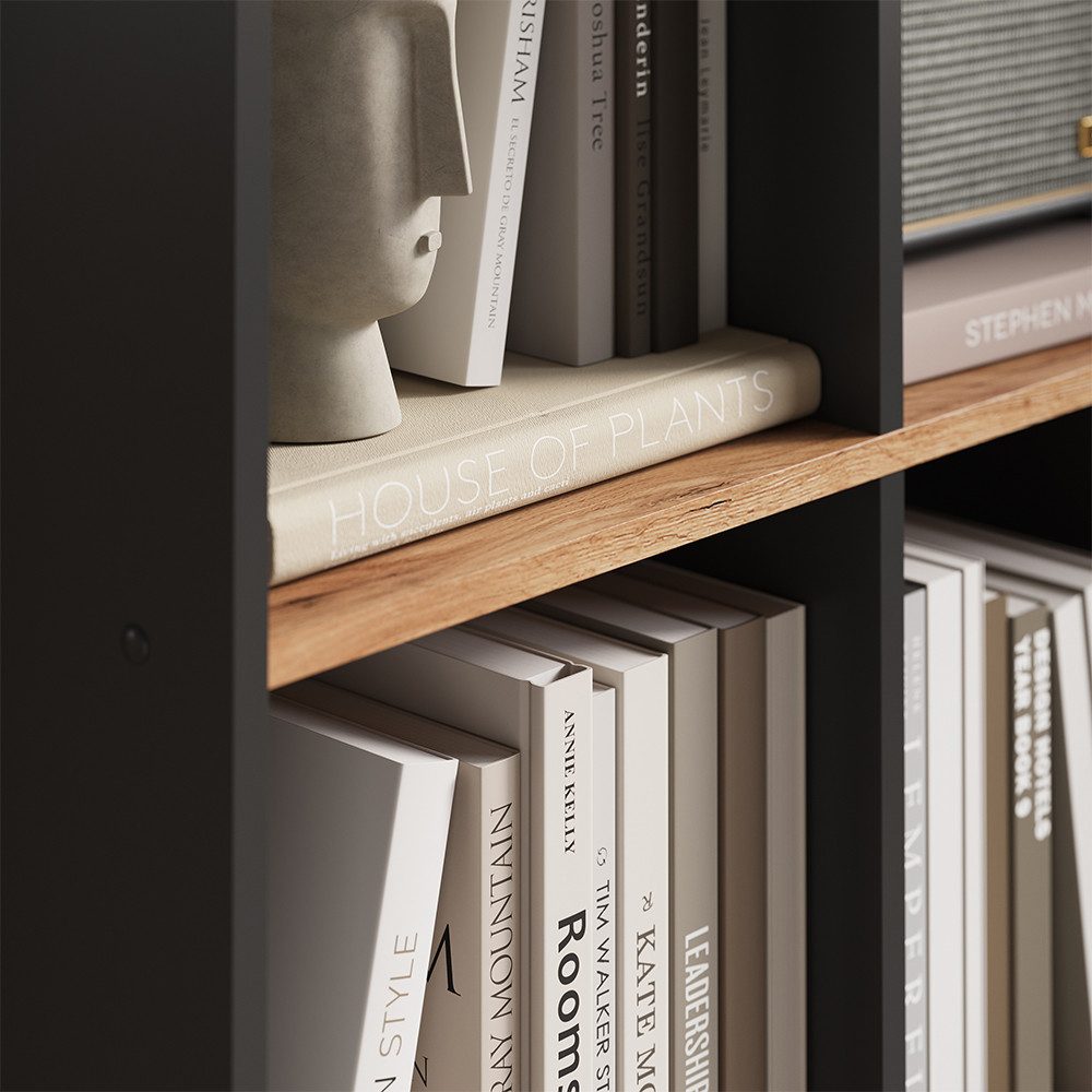 Vicco Raumteiler Scutum, Anthrazit/Goldkraft Eiche, 143 x 72 cm, 1-tlg. günstig online kaufen