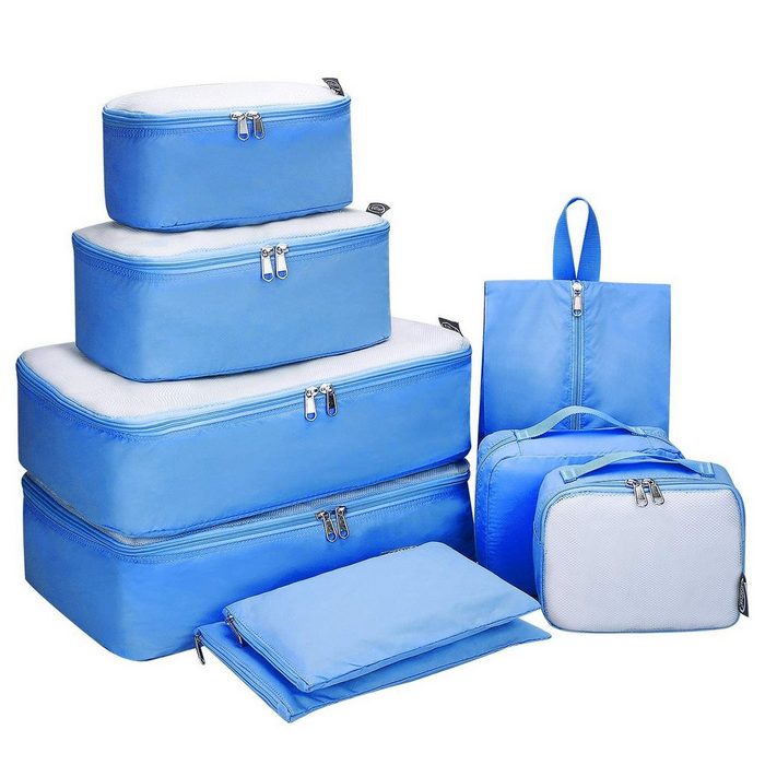 G4Free Kleidersack (9 St) Packwürfel Set 9-teilige Koffer Organizer Set