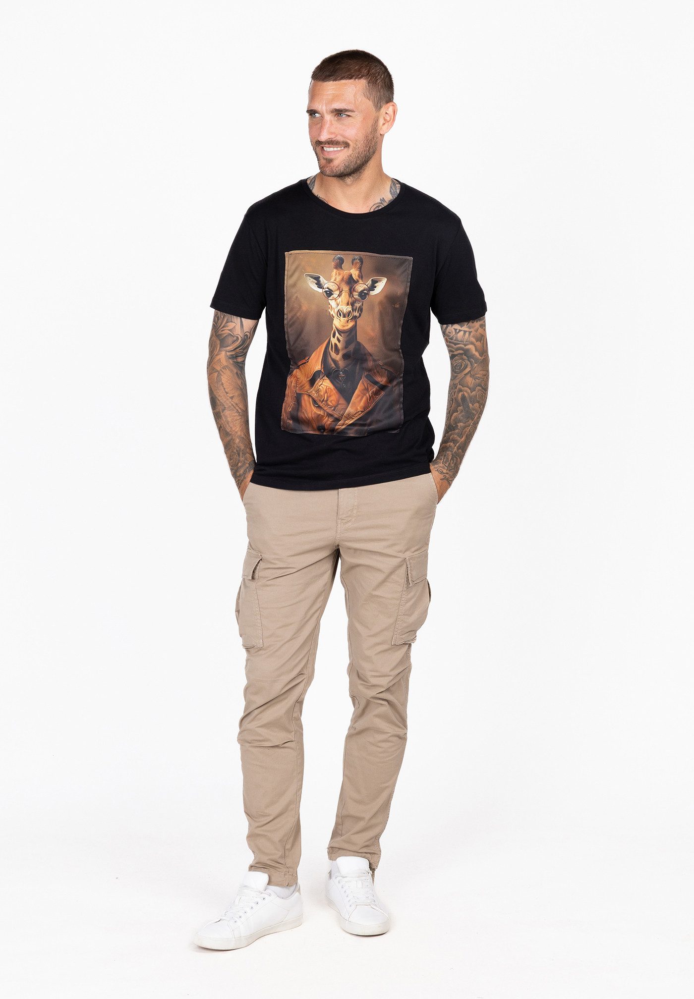 Key Largo T-Shirt MT KLSMART GIRAFFE round (1er)