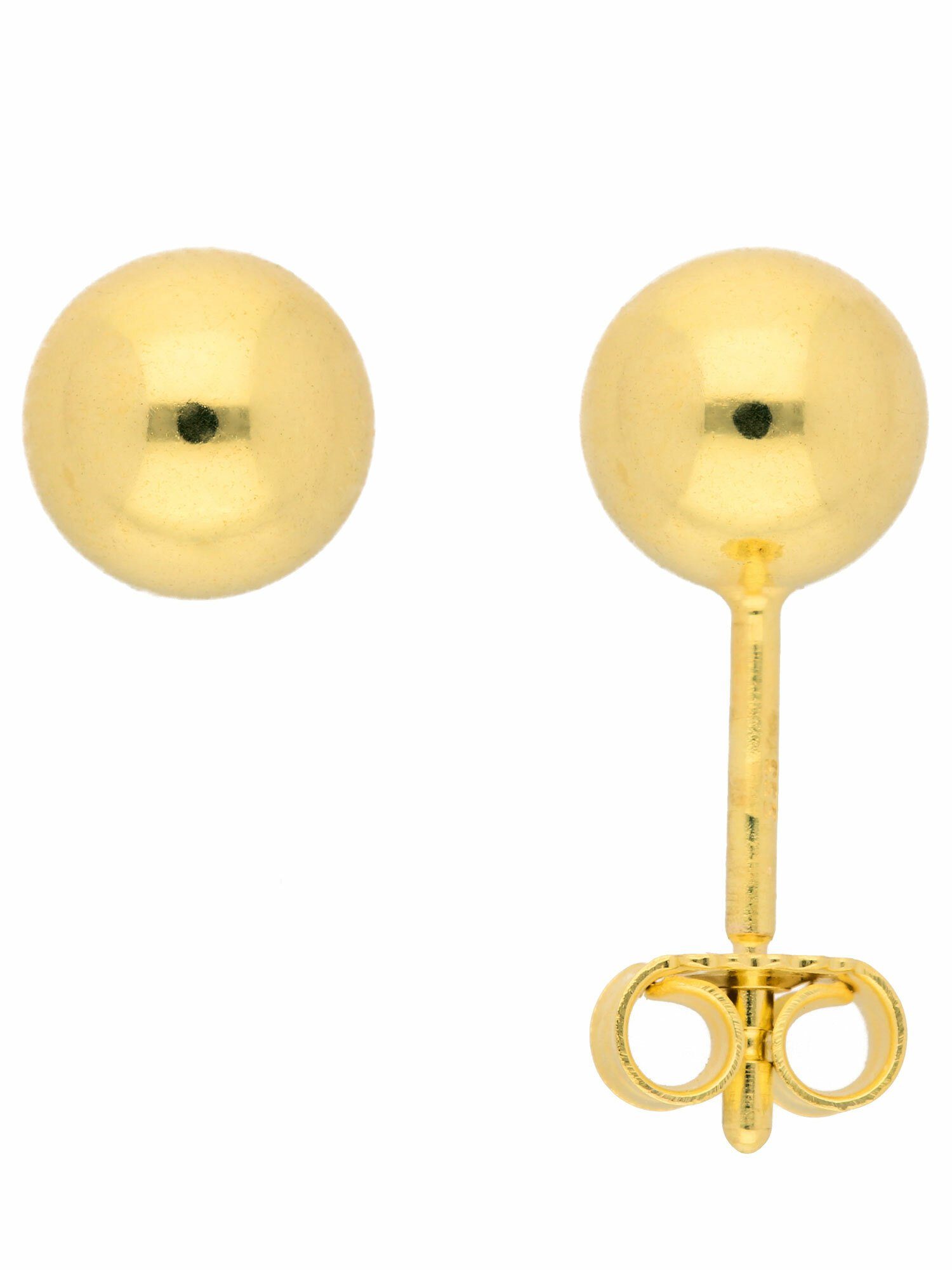 Damen Schmuck Adelia´s Paar Ohrhänger 1 Paar 585 Gold Ohrringe / Ohrstecker Ø 6 mm, 585 Gold Goldschmuck für Damen