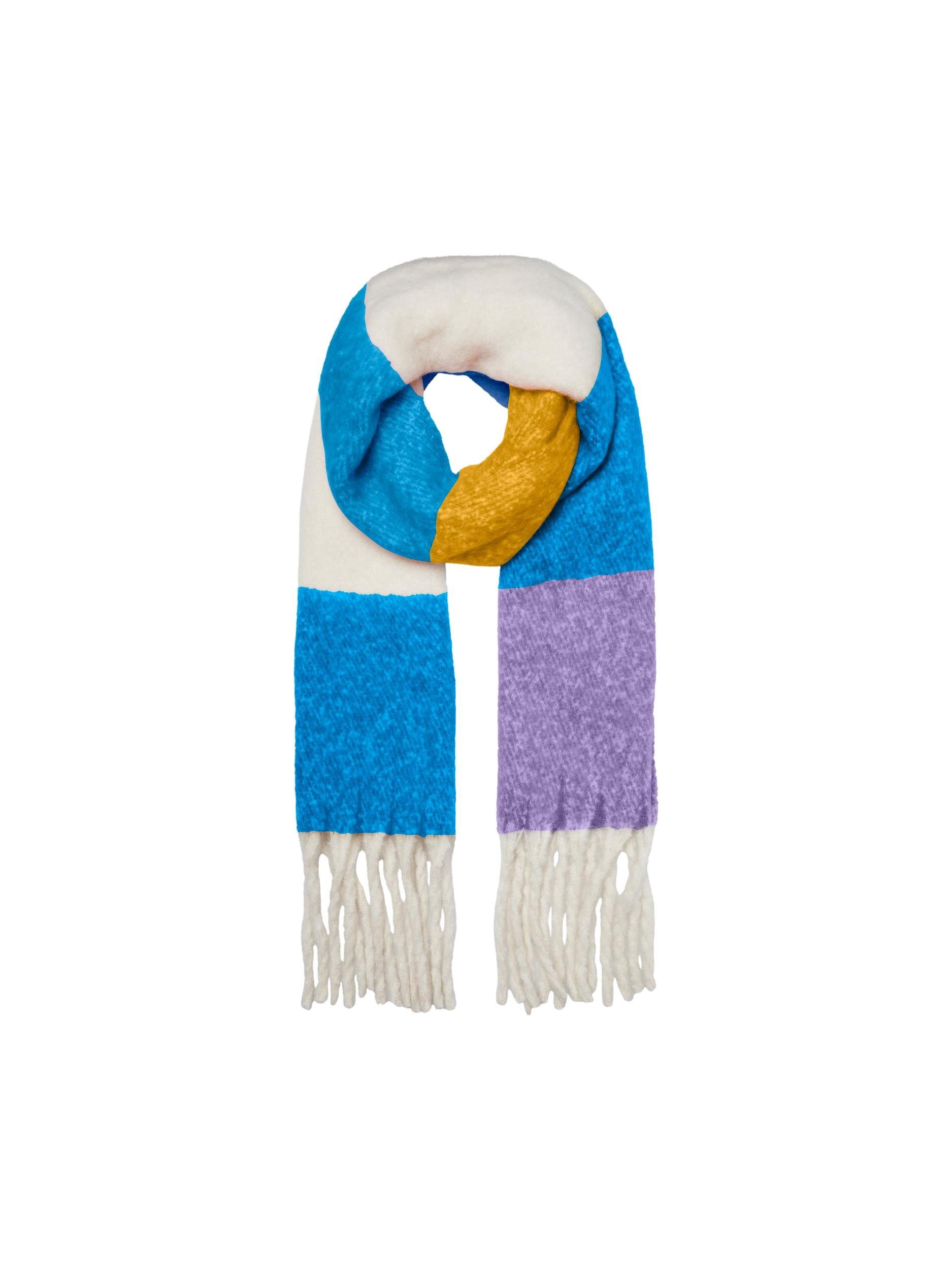 Vero Moda Schal VMMAURA NEW SCARF GA Beaucoup Blue Detail:W. FRENCH BLUE/BIRCH/AZURE BLUE/SAND VERBENA/TAWNY OLIVE