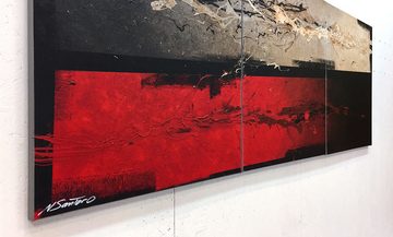 WandbilderXXL Gemälde Mind Splashes 180 x 70 cm, Abstraktes Gemälde, handgemaltes Unikat