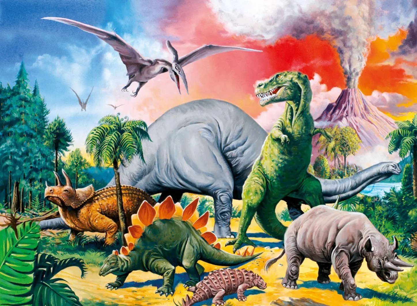 Ravensburger Puzzle Unter Dinosauriern. Puzzle 100 Teile XXL, 100 Puzzletei günstig online kaufen