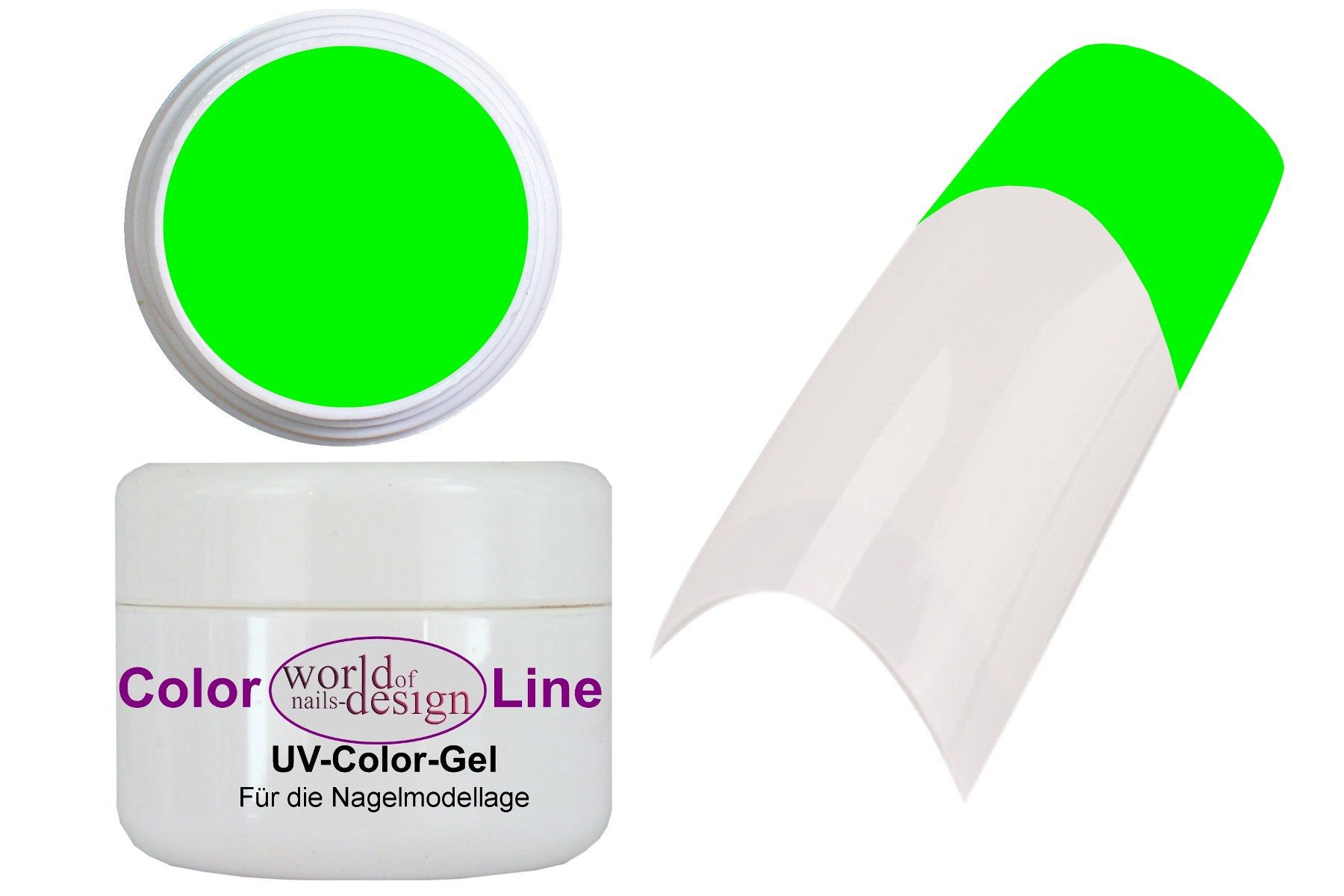 World of Nails-Design UV-Gel Classic UV-LED Gel pure Color Neon, leuchtende kräftige Кольора(ів)