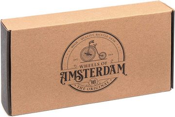 Wheels of Amsterdam Zahlenkettenschloss Fahrradschloss Sicherheitsstufe hoch, Kettenschloss 90cm gehärtet, gehärtete Stahlkettenglieder, legierter Stahl, mit Zahlencode