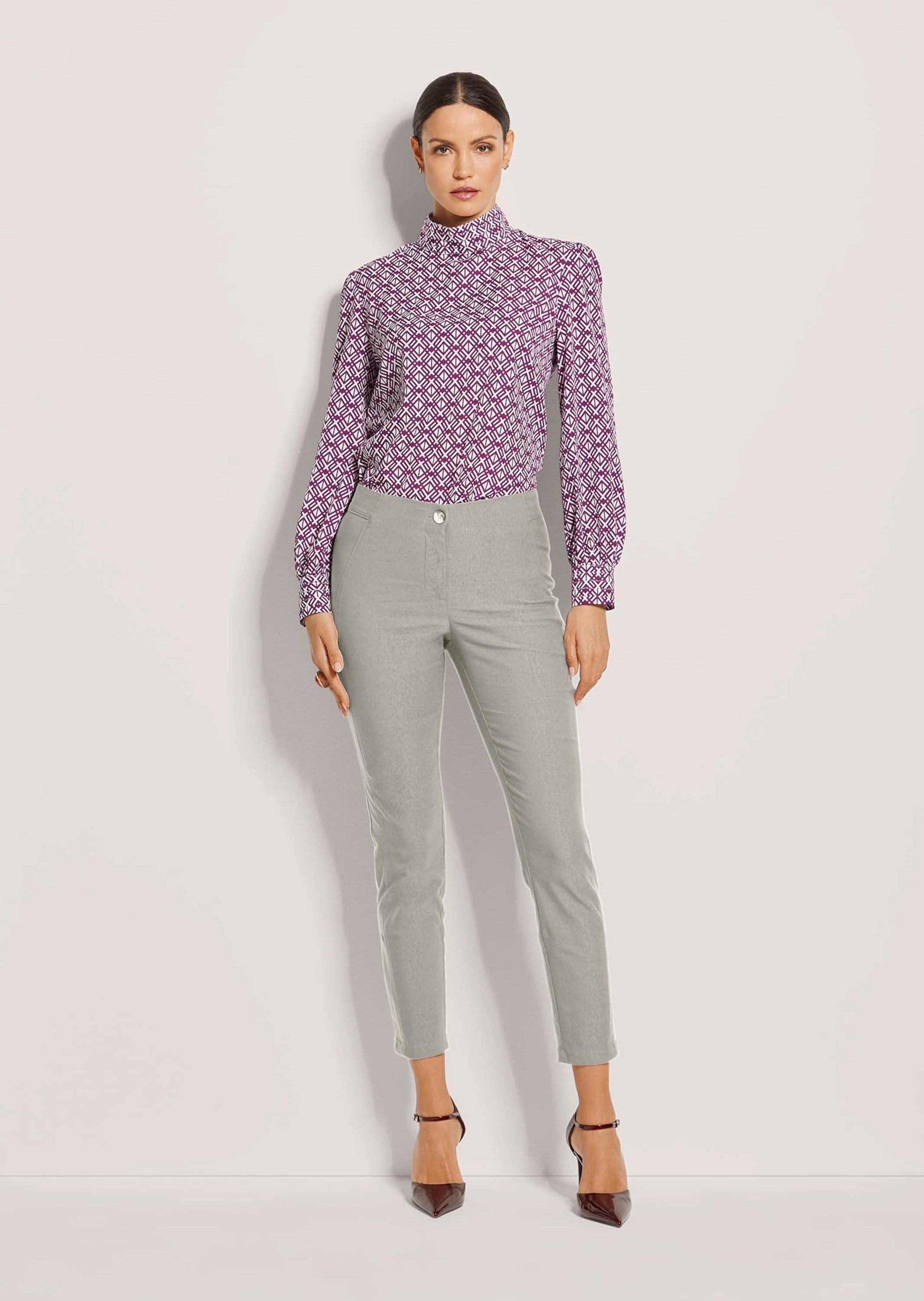 MADELEINE Stoffhose Schlanke Stretch-Hose mit Vichy-Karo Stoffhose in Knöch günstig online kaufen