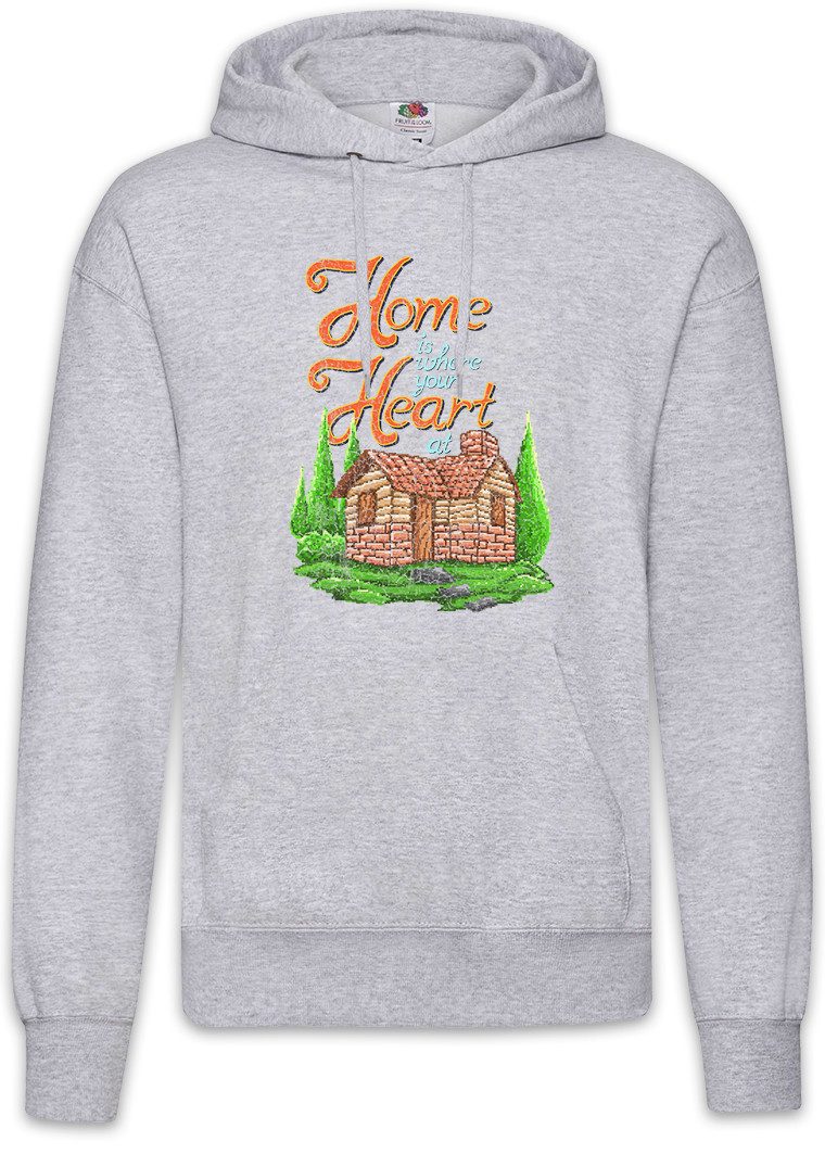 Hoodie Home Is Where Your Heart At Herren Hoodie Is Love Couple Zelten Zelt