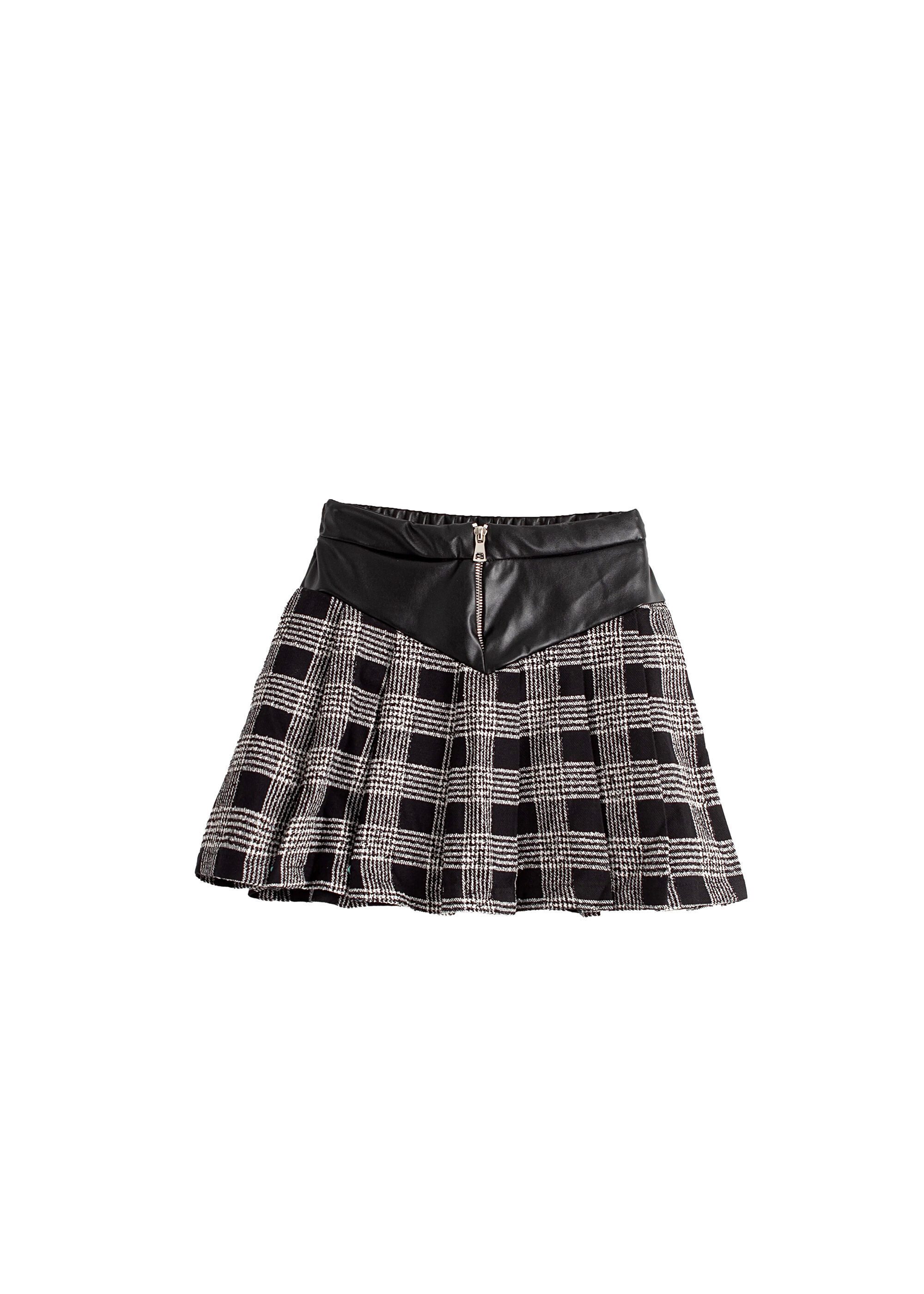 Solang Strickrock mit Karo-Muster