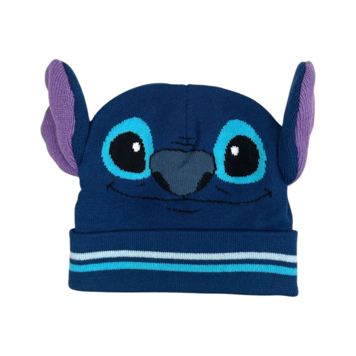 Lilo & Stitch Bommelmütze Lilo & Stitch Mütze Set mit Rollkragenpullover & Handschuhen