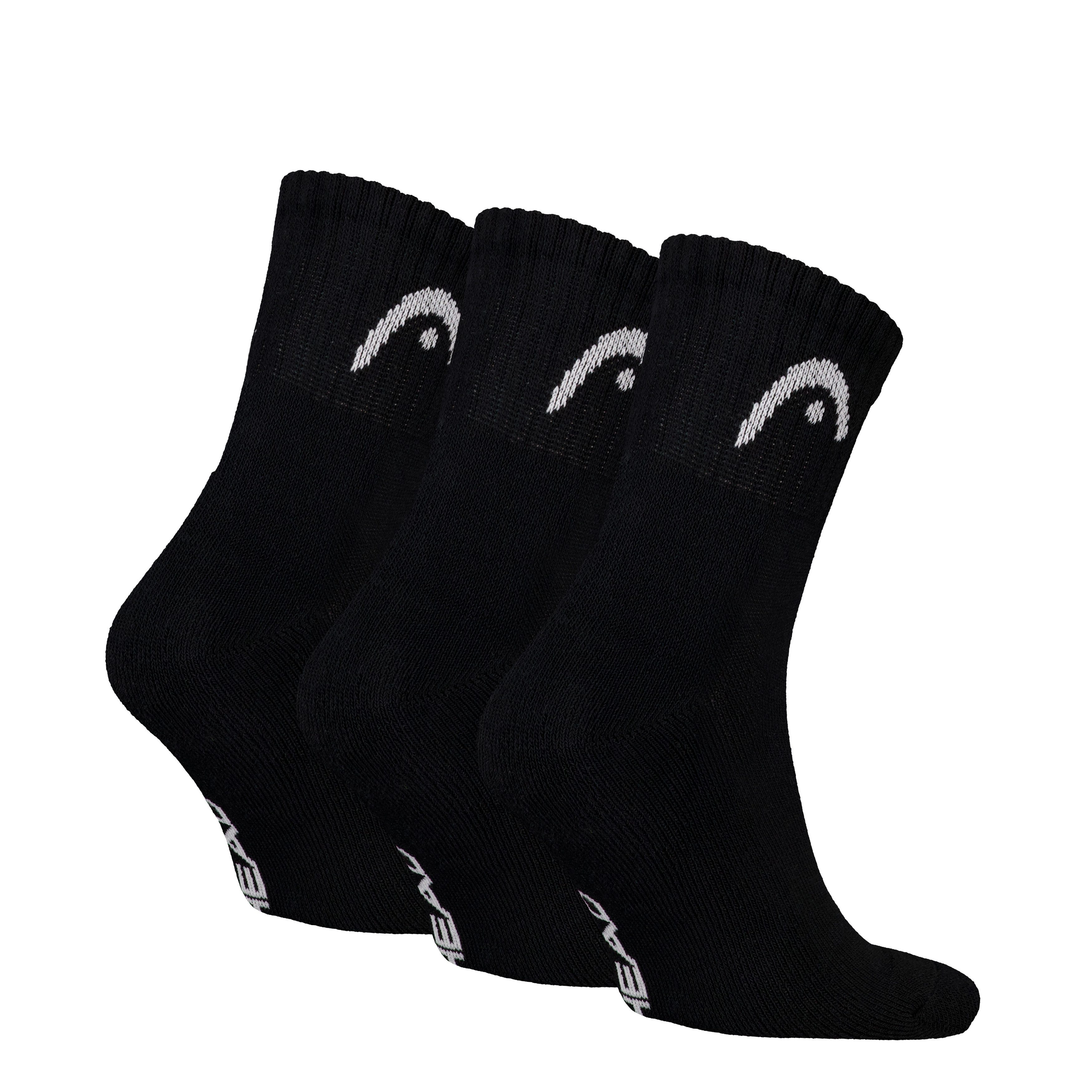 Head Kurzsocken HEAD ALL SPORTS TRAINING SHORT CREW (3 Paar) mit gepolsterte Sohle für Dämpfung und zusätzlichen Komfort