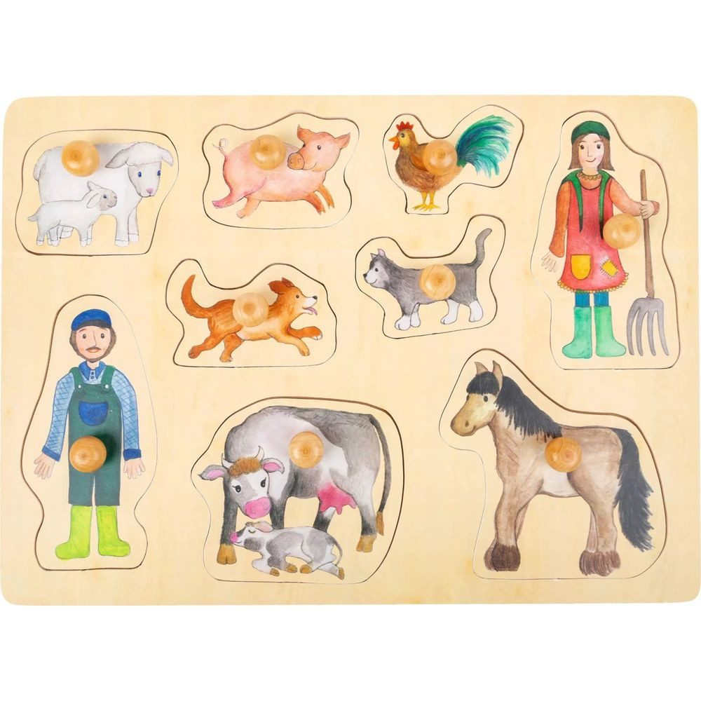 Small Foot Puzzle Setzpuzzle Bauernhof & Landleben, Puzzleteile