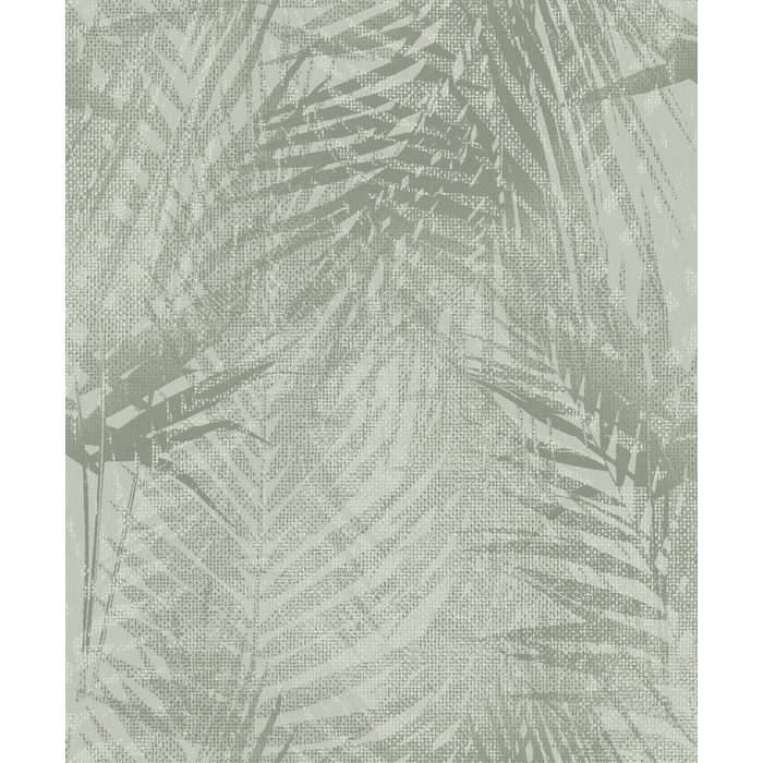 Art for the home Vliestapete Palme botanisch (1 St) Grün - 10m x 53 cm