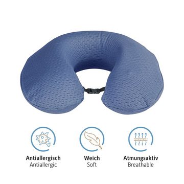 Komfortec Reisekissen Memory Schaum Nackenhörnchen, 1-tlg., U-Form Memory Foam Travel Pillow, OEKO-TEX-zertifiziertes Orthopädisch Nackenkissen Reisekissen