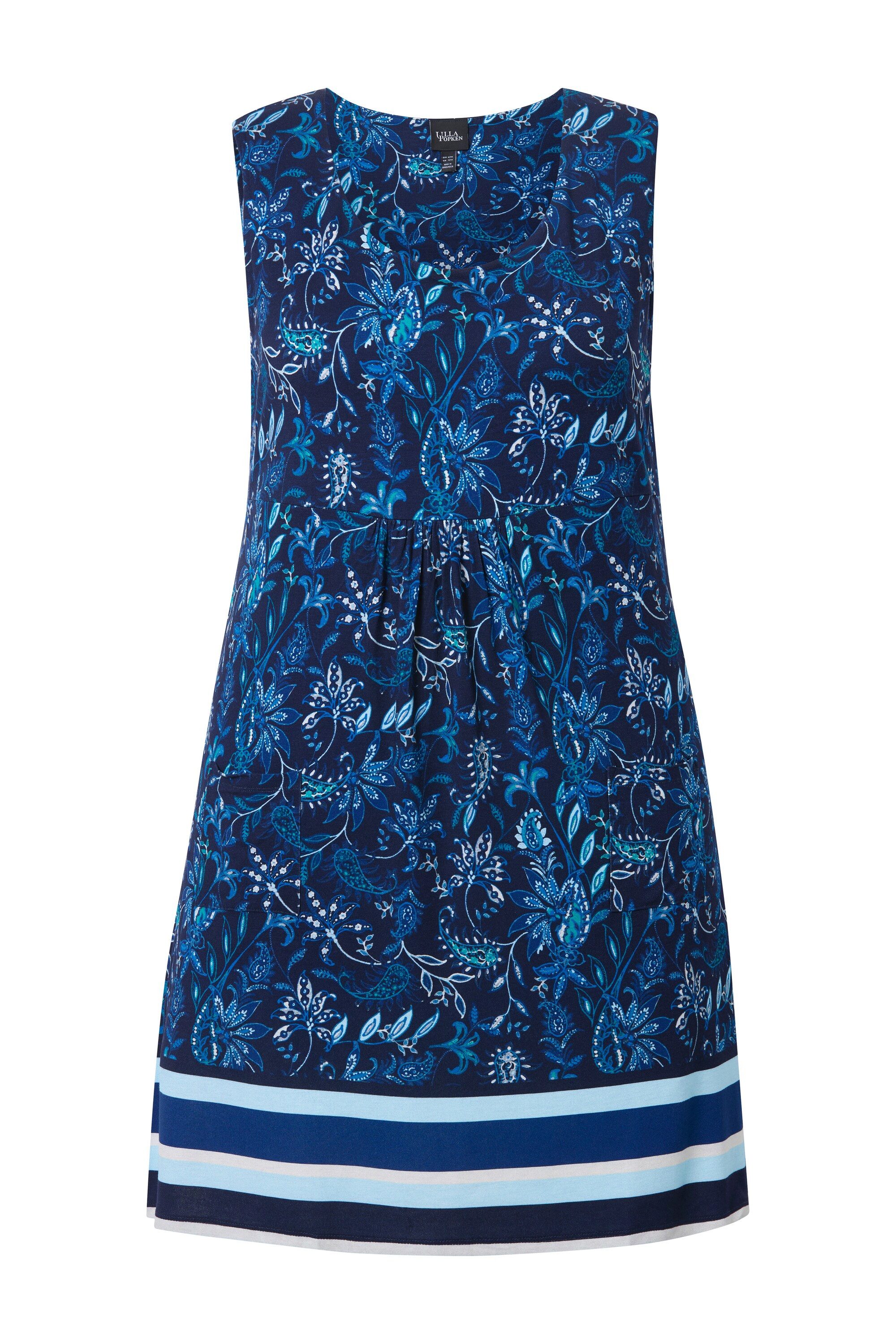 Ulla Popken Minikleid Jersey-Minikleid Blüten A-Linie günstig online kaufen