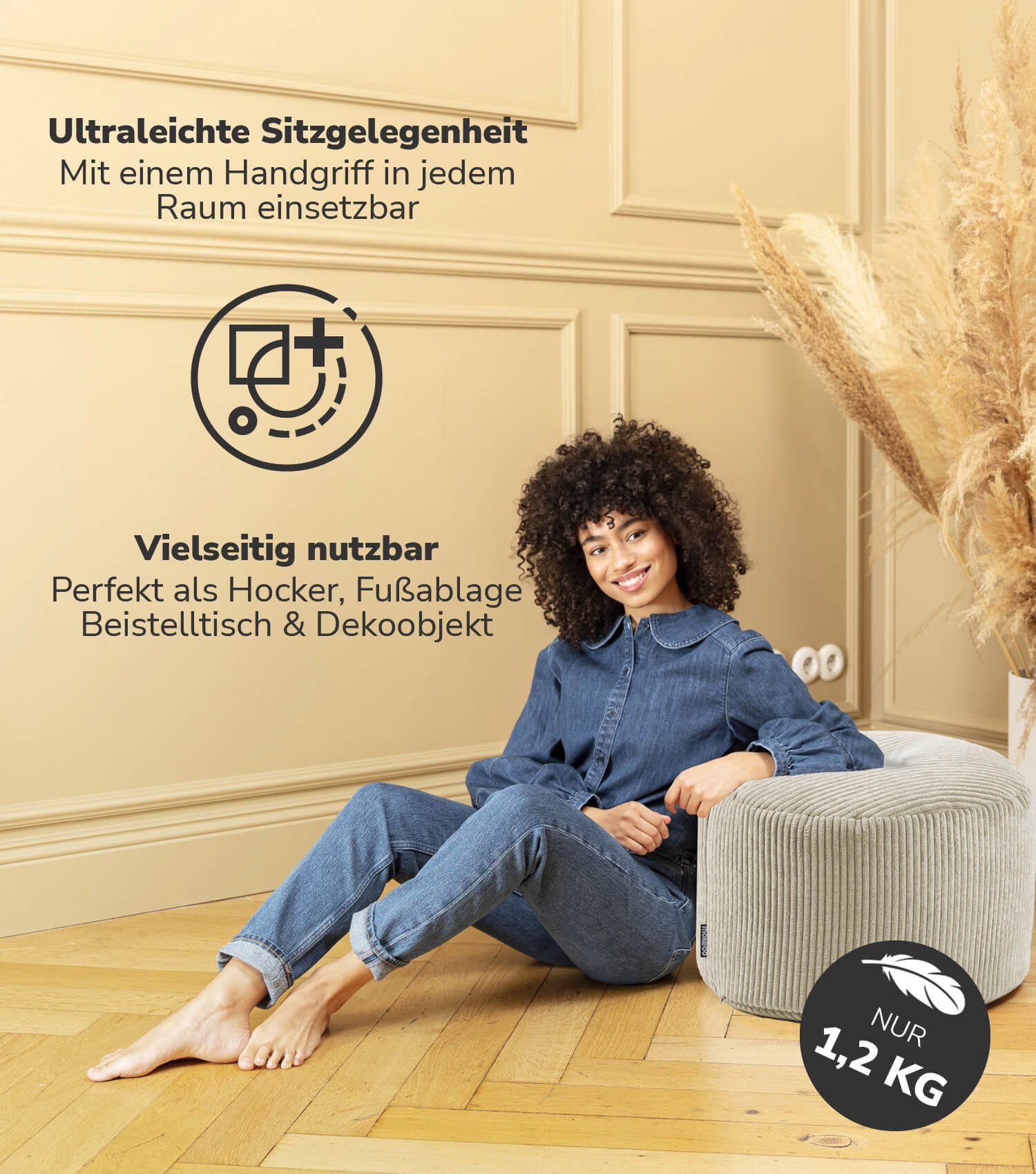 mokebo Pouf Der faule Lenz (aus günstig online kaufen
