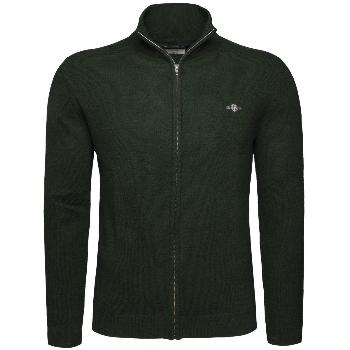 Gant Cardigan Extrafine Lambswool Zip Herren Strickjacke, Jacke, Pullover, günstig online kaufen