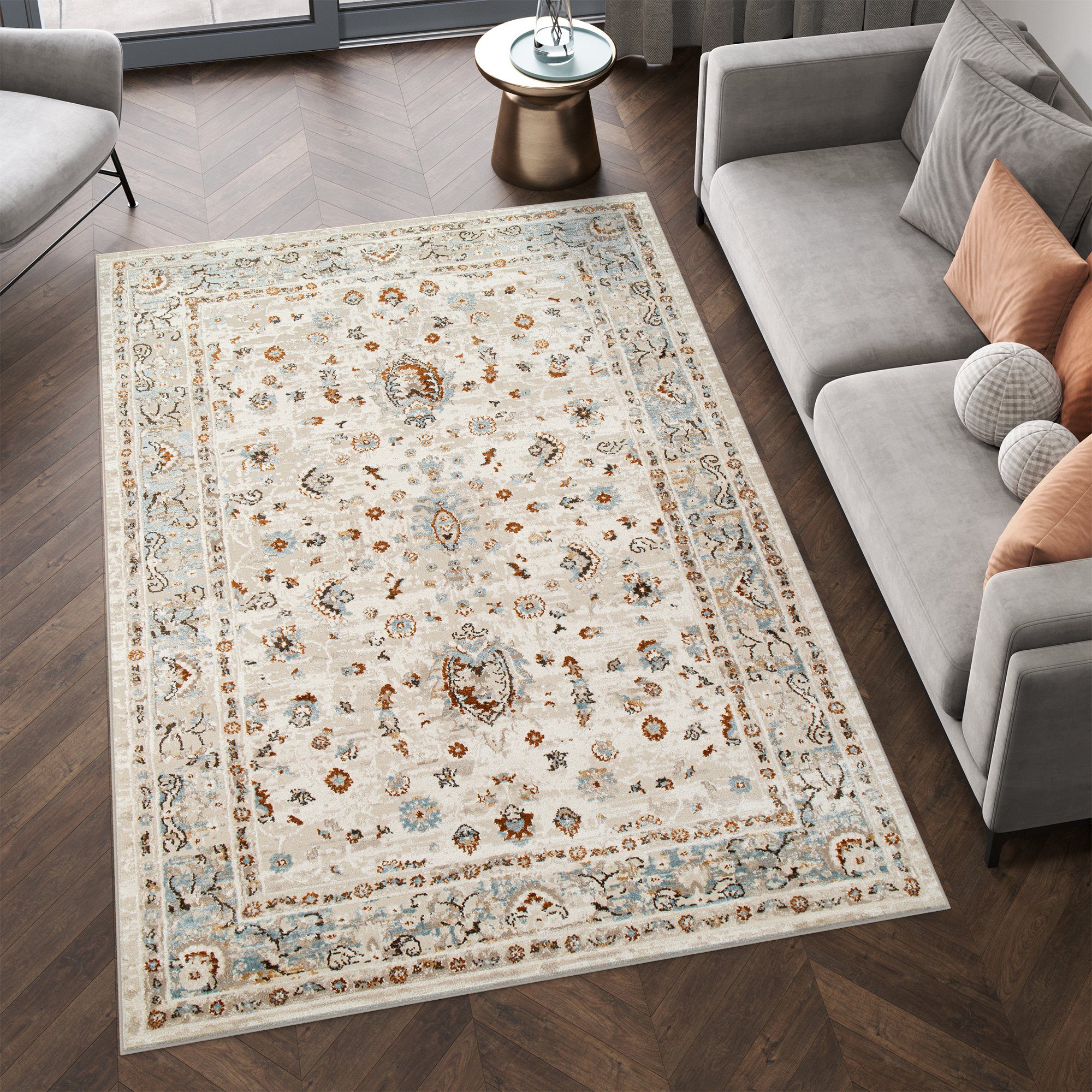 Tapiso Teppich RETRO, rechteckig, Höhe: 9 günstig online kaufen
