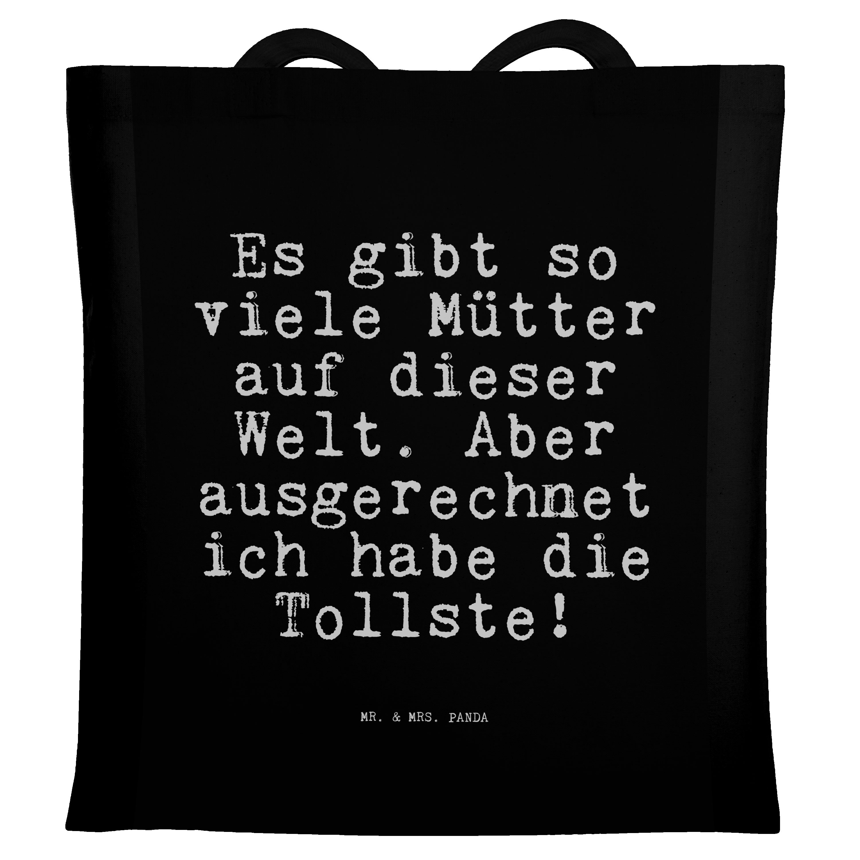 Mr. & Mrs. Panda Tragetasche »Es gibt so viele... Schwarz Geschenk