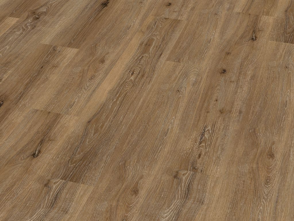 Check Vinylboden Click-Vinyl Basic One, integrierte Trittschalldämmung, für 10,98m2, 1220x180 mm, 4,5mm, Fußbodenheizung geeignet, Feuchträume geeignet