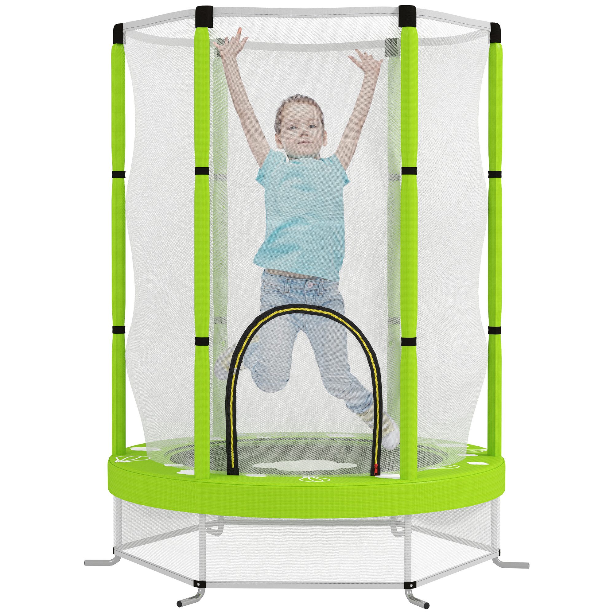 AIYAPLAY Kindertrampolin Indoor Trampolin mit Sicherheitsnetz günstig online kaufen