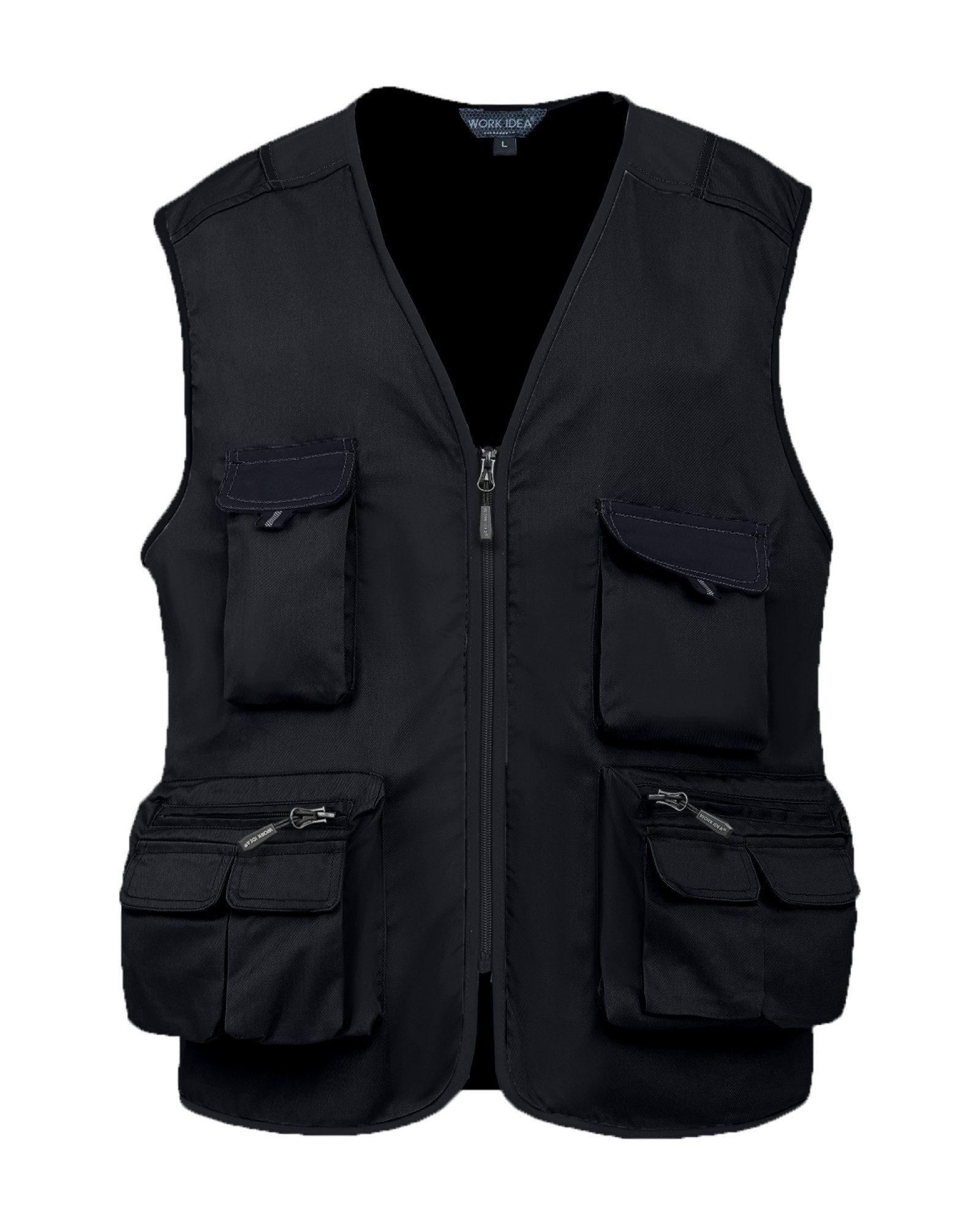 WORK IDEA Arbeitsweste Herren Outdoor Arbeitsweste, Mehrtaschen Angelweste (1-tlg) leichte atmungsaktive Tarnmuster Sommerweste