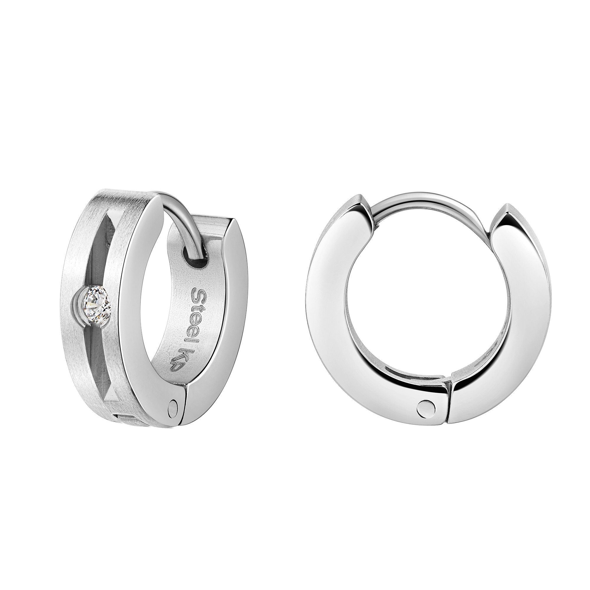 Paar Creolen Schmuck Geschenk Edelstahl Ohrschmuck Ohrringe