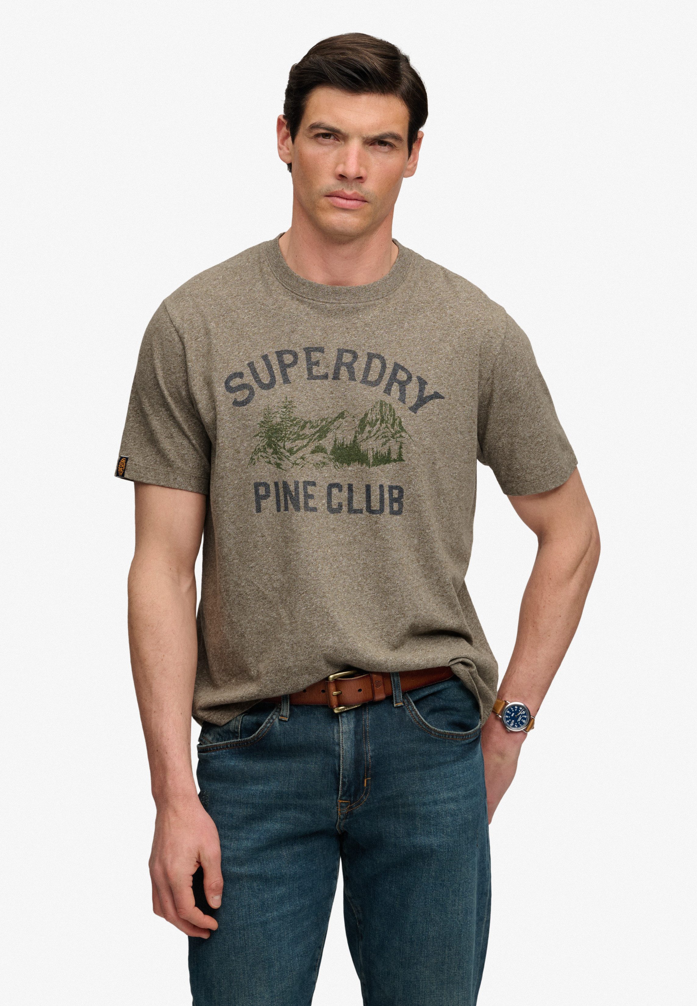 Superdry Rundhalsshirt WILD FRONTIER RLXD TEE Baumwolle, loose fit