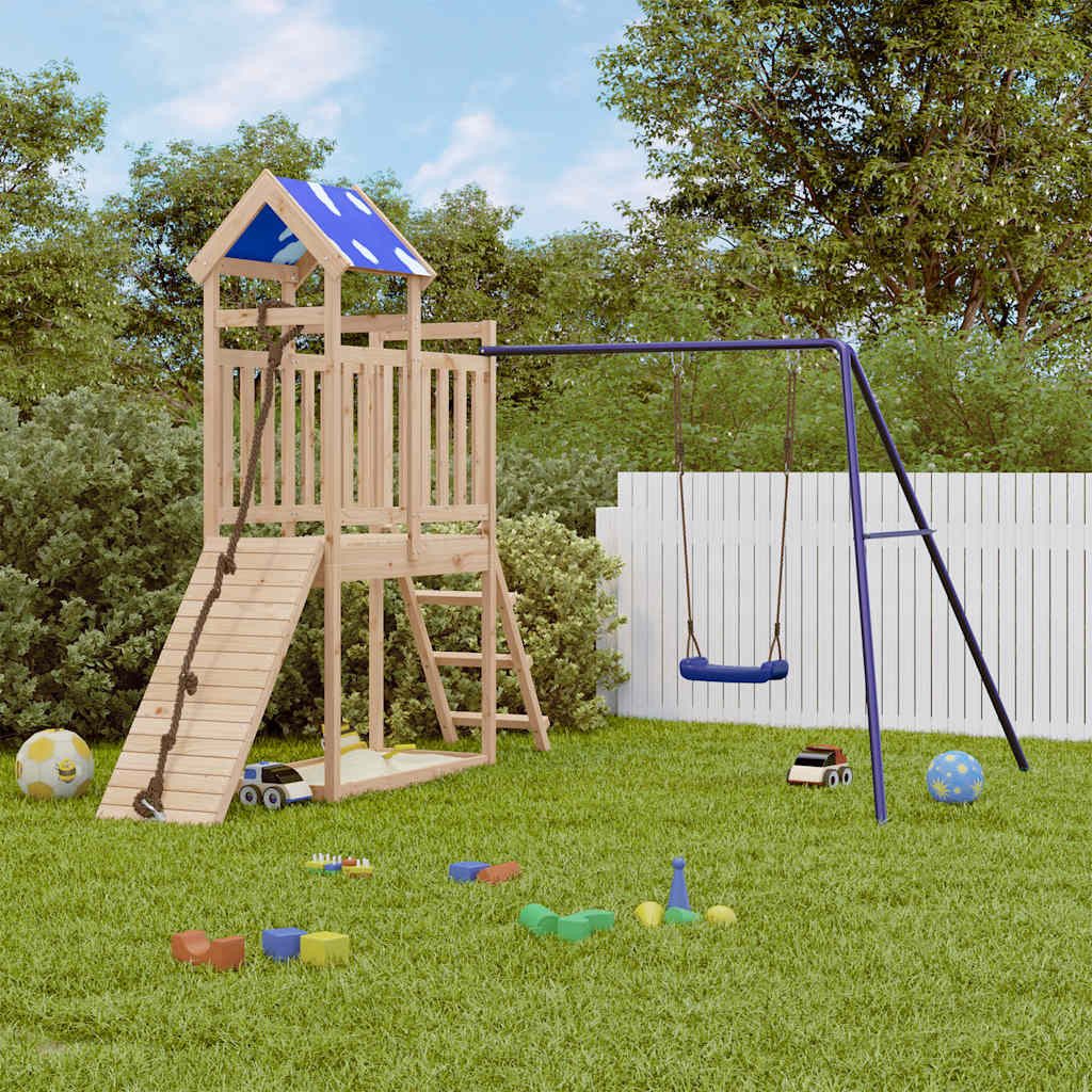 vidaXL Spielturm Spielturm Massivholz Kiefer