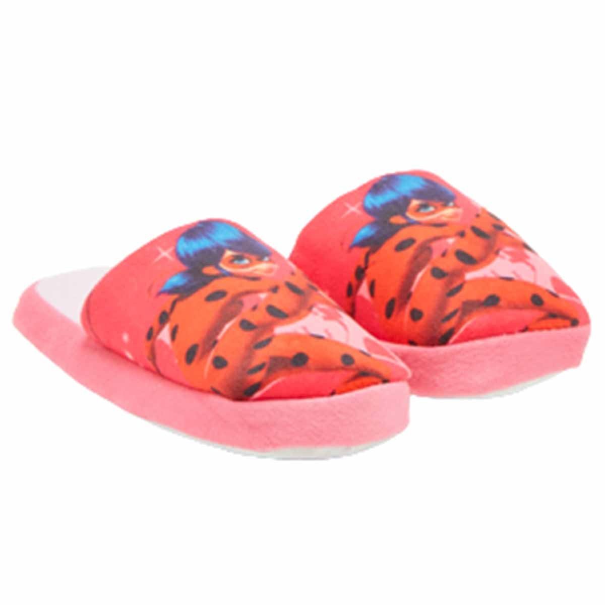 Miraculous - Ladybug Miraculous Ladybug Kinder Mädchen Hausschuhe Slipper Pantoffel Gr. 27 bis 34 Weiß