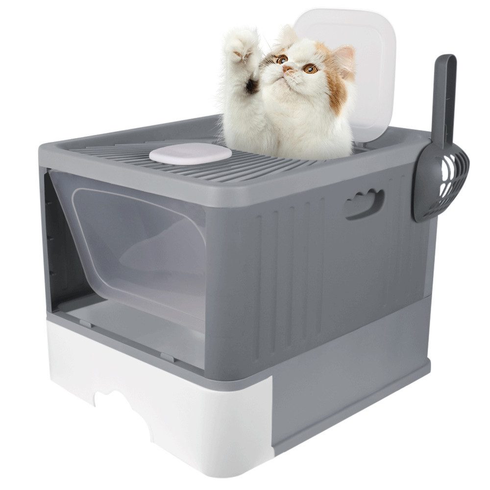 JEOBEST Katzentoilette Katzenklo mit Schaufel