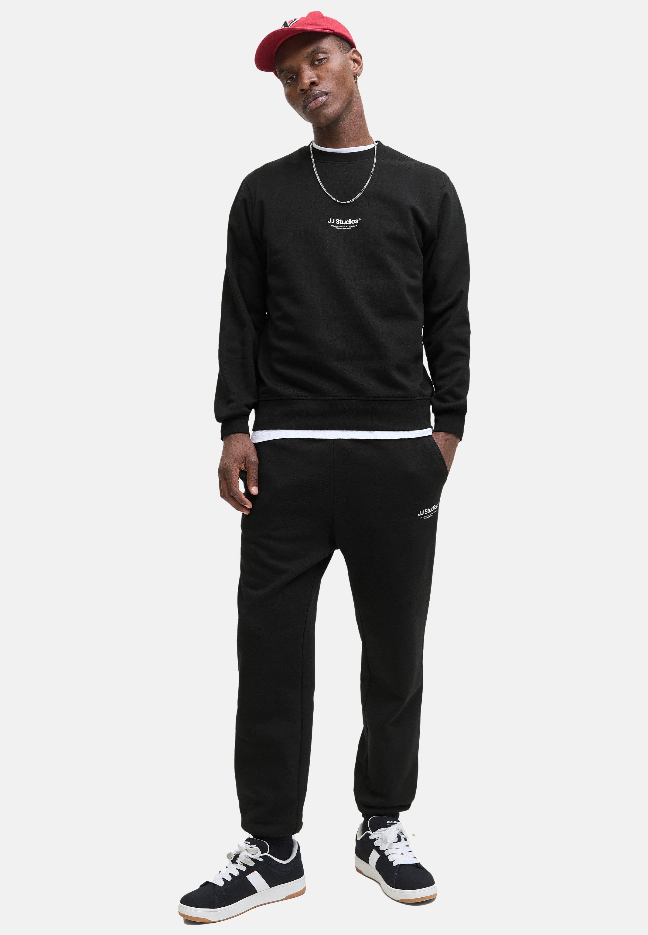 Jack & Jones Sweatshirt 2er Pack Soho (Spar-Set, 2-tlg) Sweatshirt - Baumwolle - Atmungsaktiv - Lockerer, bequemer Schnitt