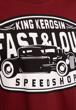 KingKerosin Print-Shirt Fast & Loud (1-tlg) im Vintage Hot Rod Stil