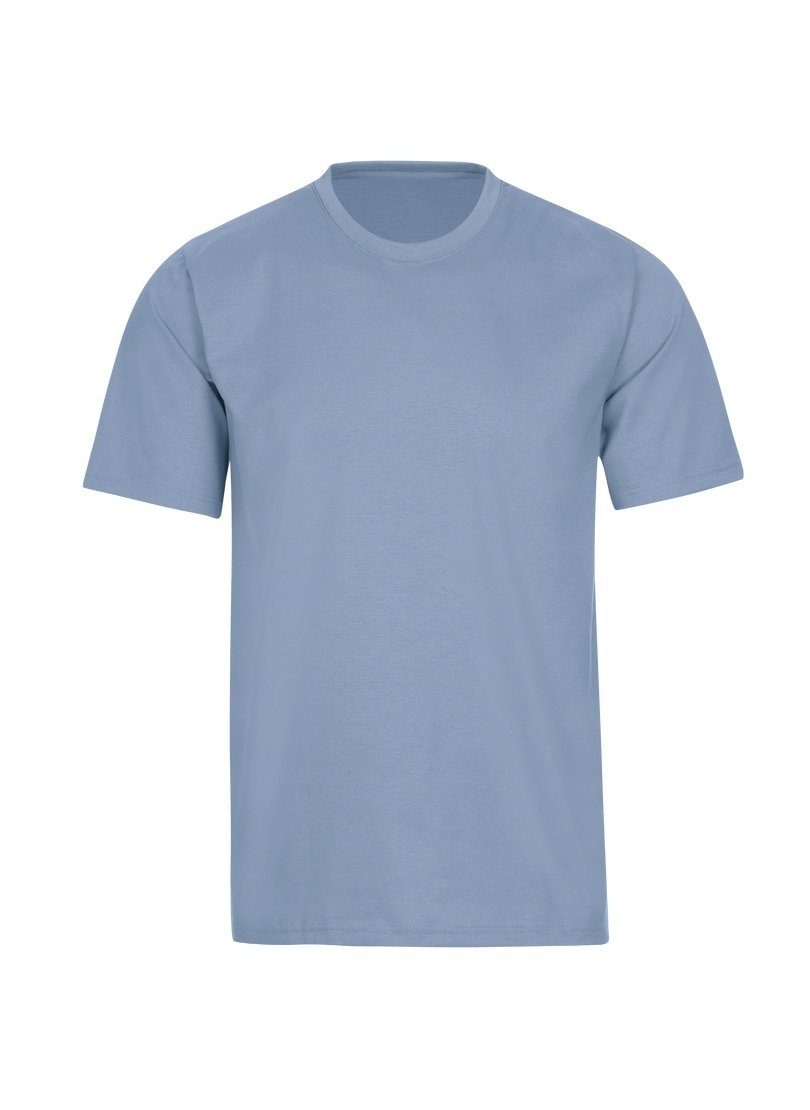 Trigema T-Shirt TRIGEMA T-Shirt DELUXE pearl-blue Baumwolle