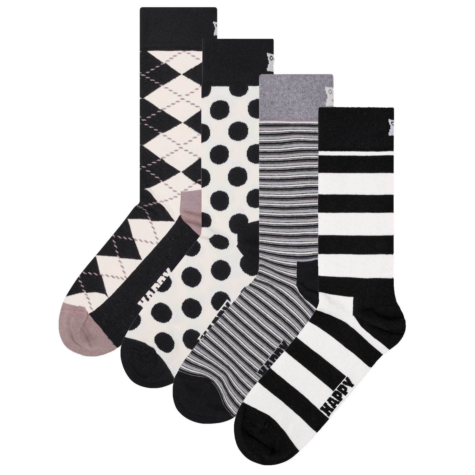 Happy Socks Kurzsocken Unisex Socken 4er Pack Baumwolle (Packung, 4er Pack)