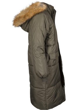 URBAN CLASSICS Winterjacke Urban Classics Damen Ladies Oversize Faux Fur Puffer Coat (1-St)