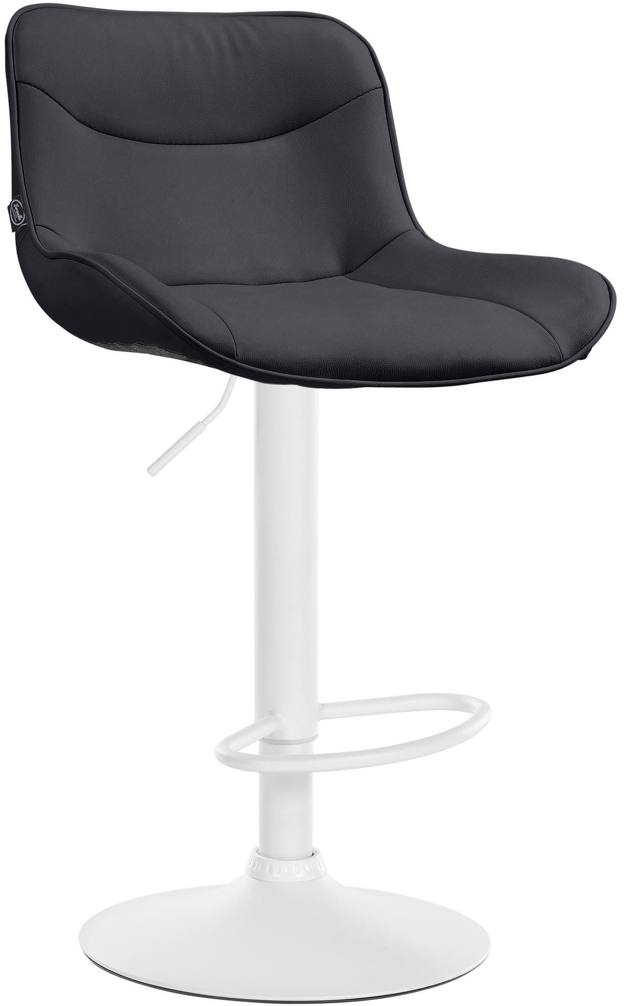 furnicato Barhocker Vonore 85-106 cm schwarz (1 St), Höhenverstellbarer Tresenhocker mit 360° Drehfunktion für die Küche