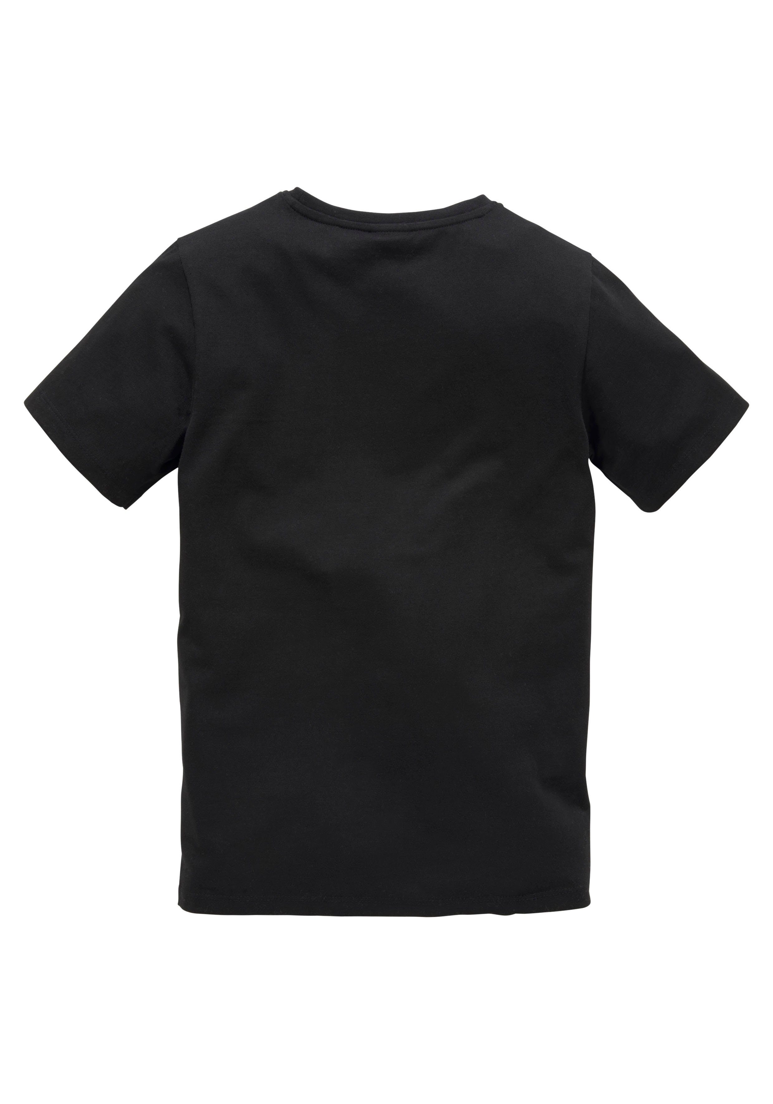 KIDSWORLD T-Shirt Mit coolem FUSSBALL-Print Kurzarm, Basic-Passform, mit trendigem Druck, Rundhalsausschnitt
