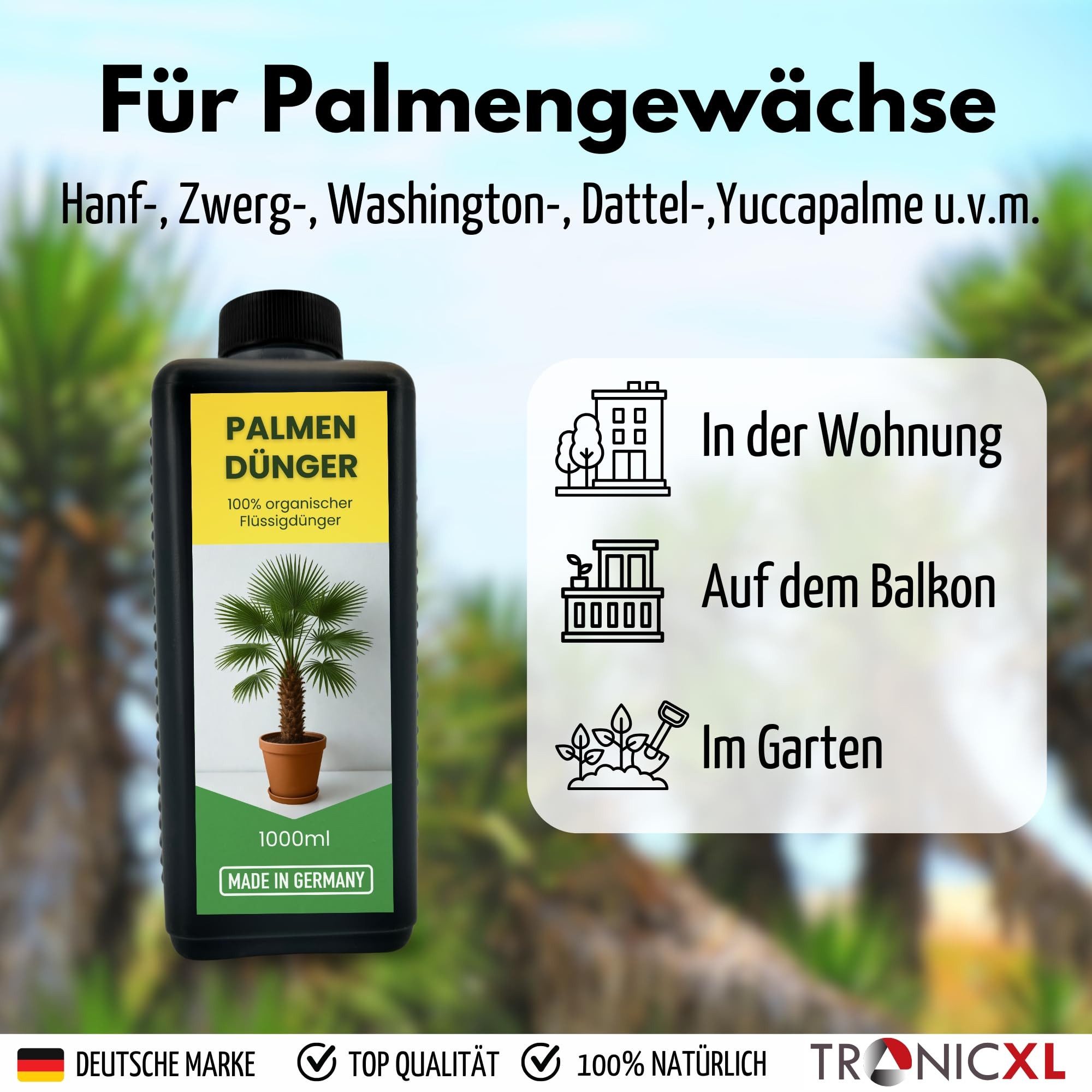 TronicXL Spezialdünger Hanfpalmendünger 1L Hanfpalme Dünger günstig online kaufen