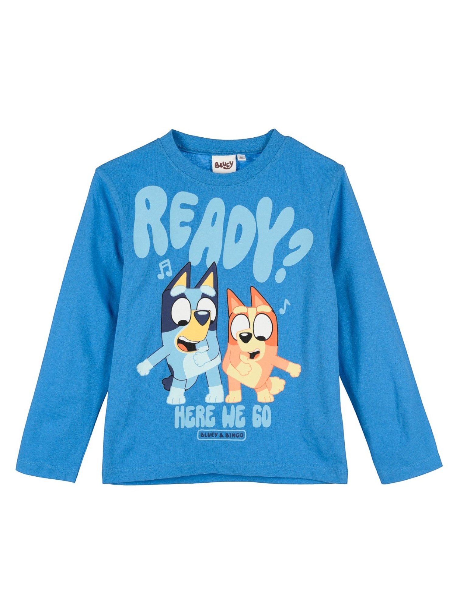 Bluey Langarmshirt Bluey & Bingo Jungen Shirt aus Baumwolle Gr. 98 - 116 cm