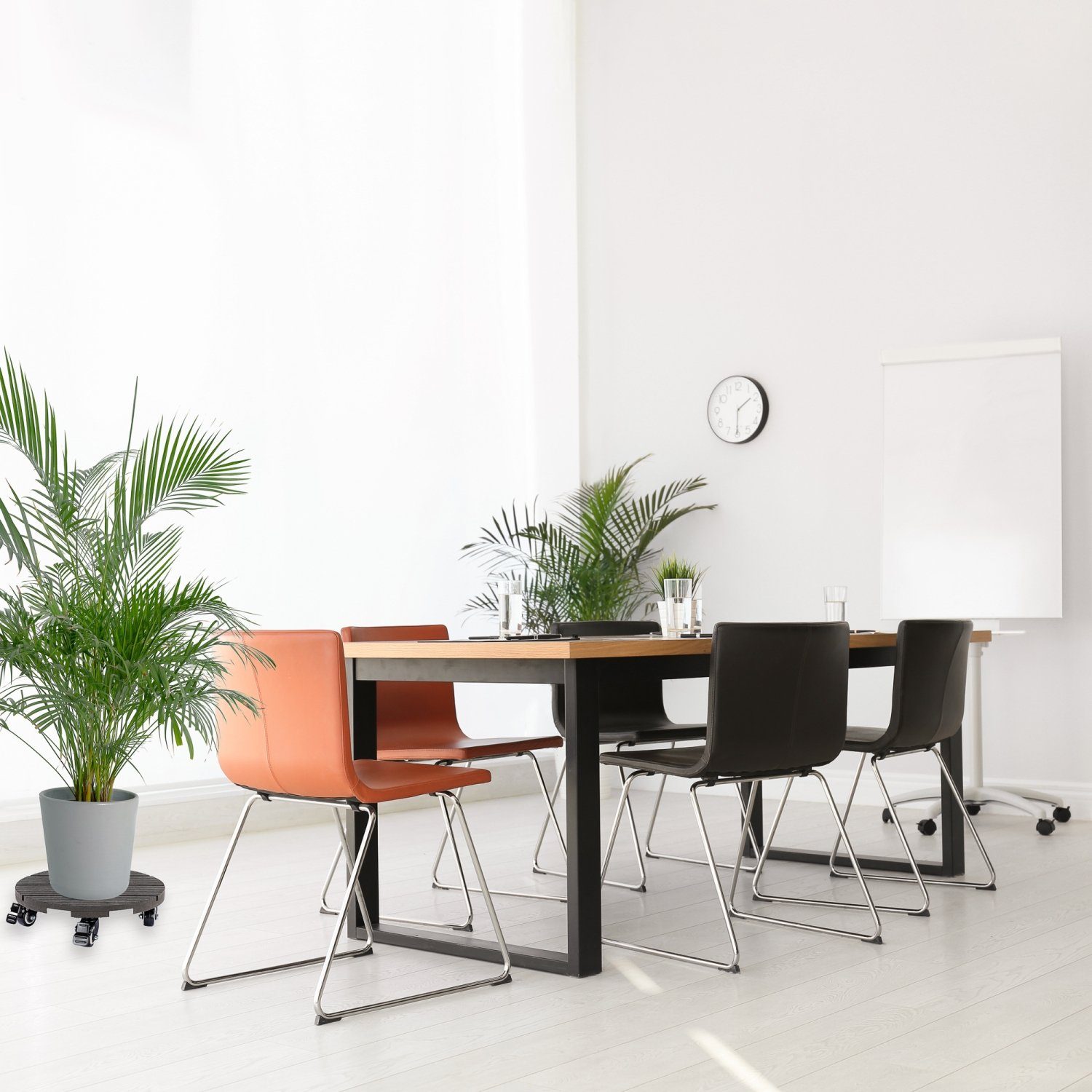 STILISTA Blumentopfuntersetzer WPC Pflanzenroller Blumenroller Rollbrett, günstig online kaufen