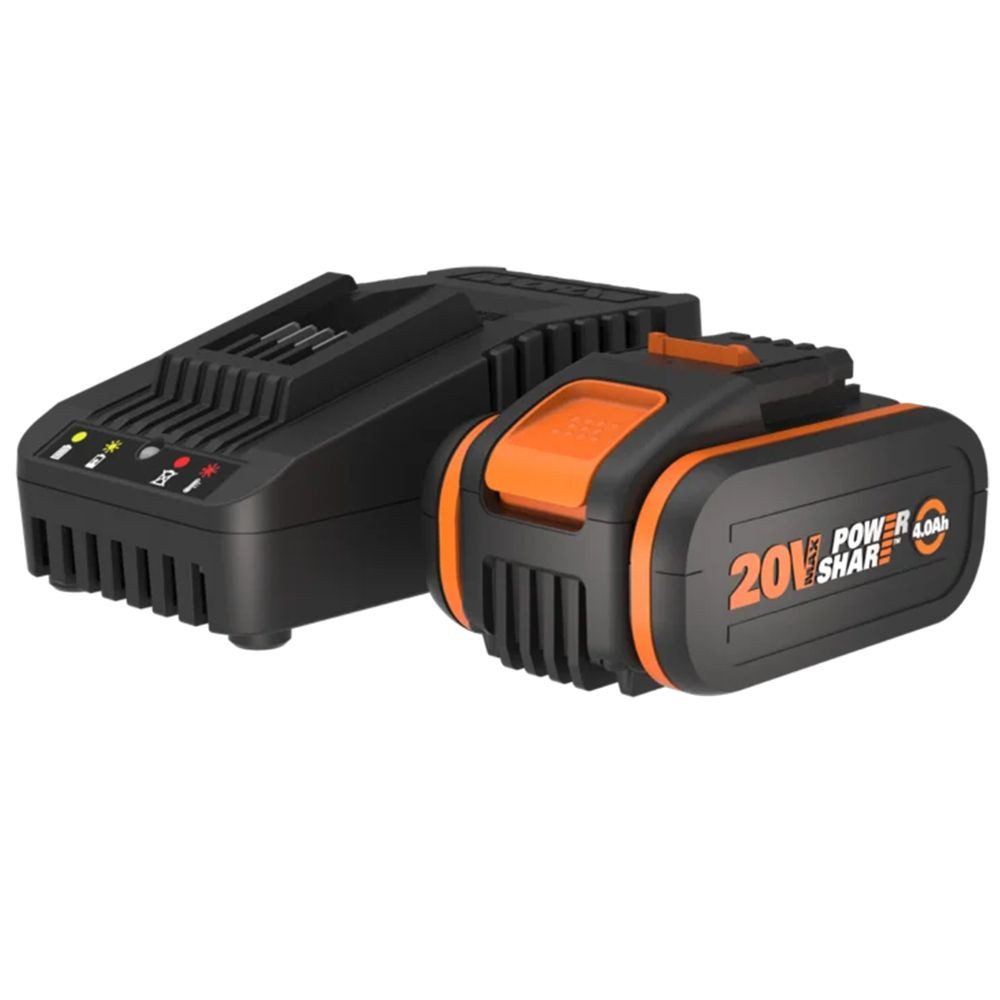 Worx Bohrer- und Bitset Worx PowerShare Akku Set 20V / 4,0 Ah mit Ladegerät WA3604