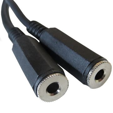 keepdrum YC003 Y-Adapter 3,5mm Miniklinke Audio-Adapter 3,5-mm-Klinke zu 2x 3,5-mm-Klinke