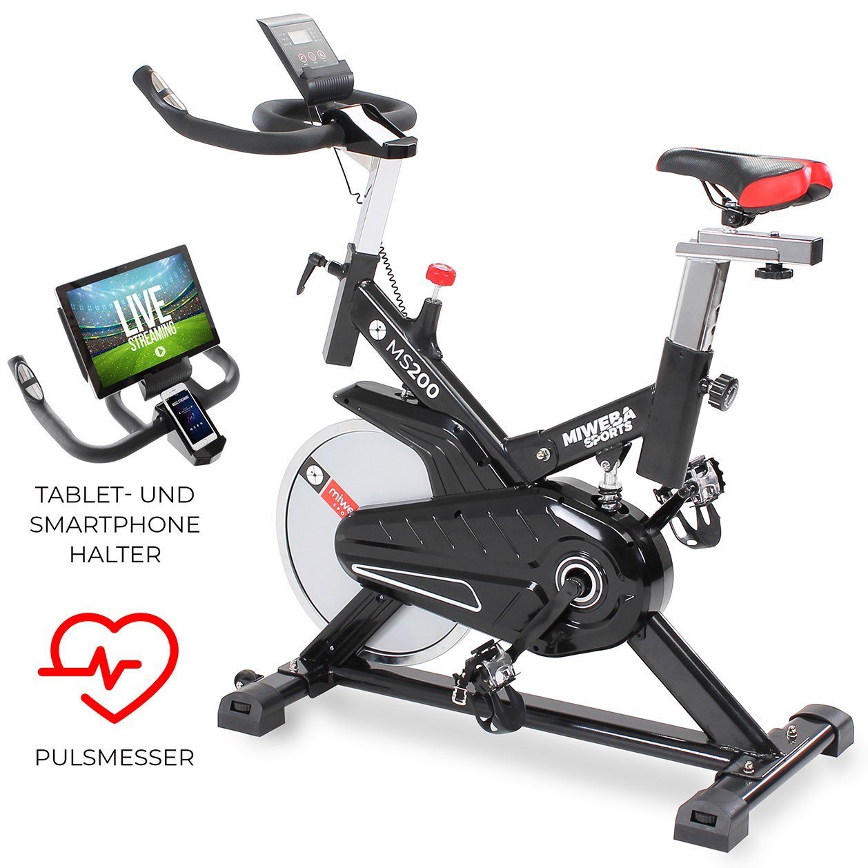 Fitness Heimtrainer Indoor Training Fahrrad Fitnessbike Spinning Bike LCD 13KG 