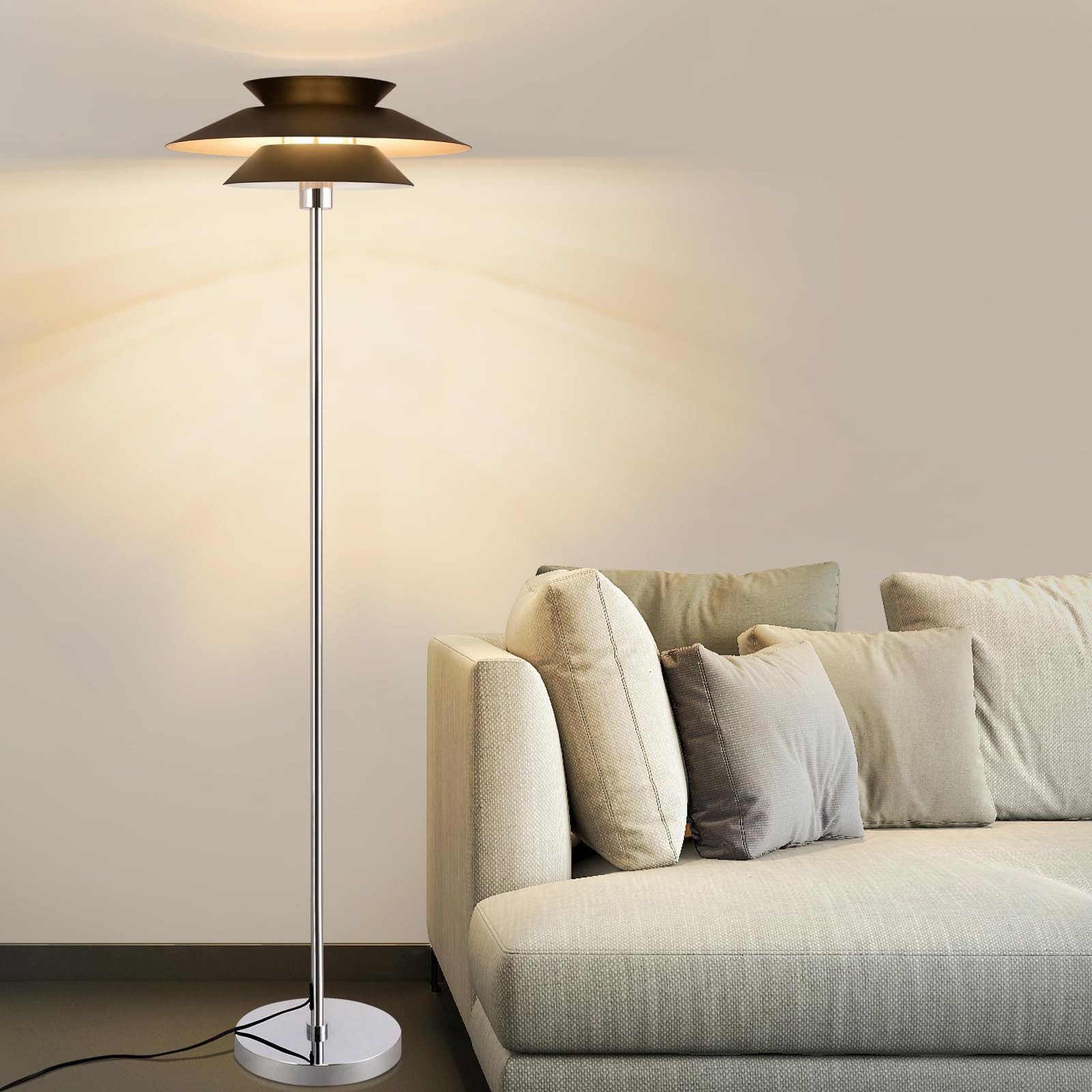 Nettlife Stehlampe Wohnzimmer Vintage E27 Metall günstig online kaufen