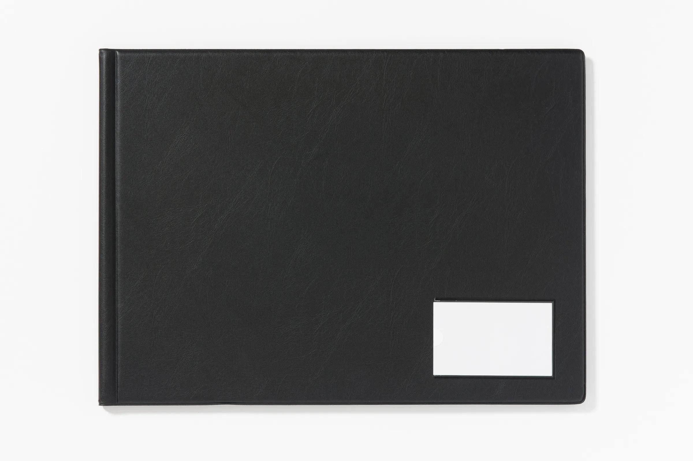 EXACOMPTA Prospekthülle 4x Sichtmappe Deckel PVC 14mm 24 Hüllen A3 quer Schwarz GDB24/LZ, Sichtmappen geschweisst